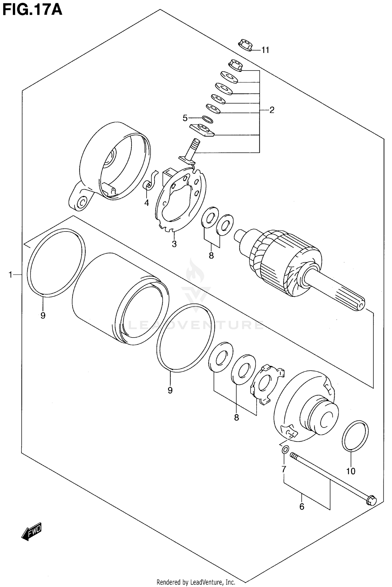 STARTING MOTOR (MODEL Y/K1)