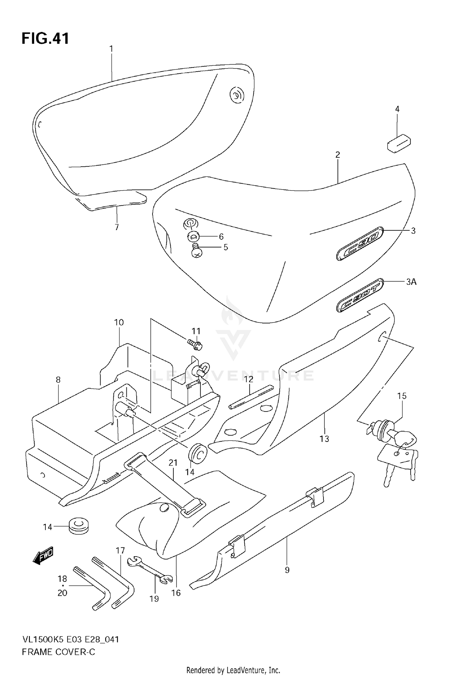 FRAME COVER (MODEL K5/K6)