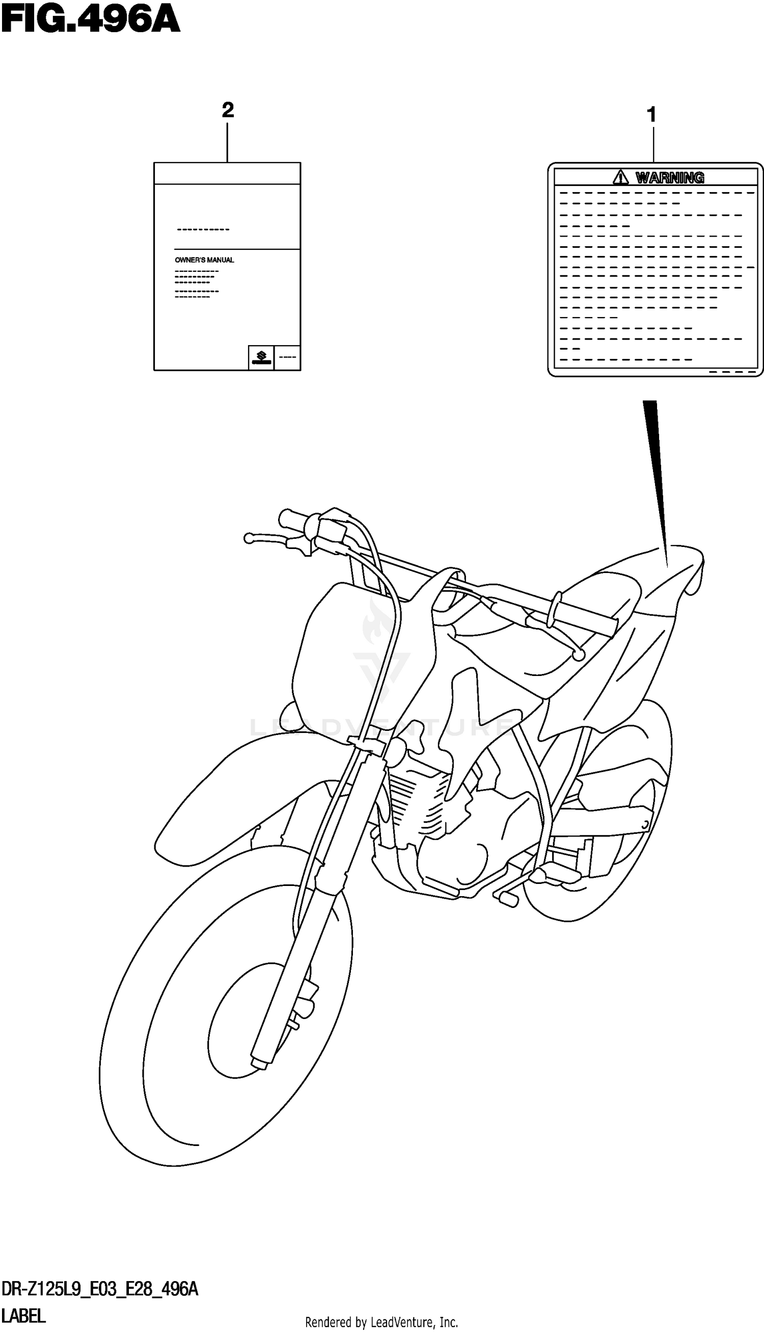 LABEL (DR-Z125L9 E28)