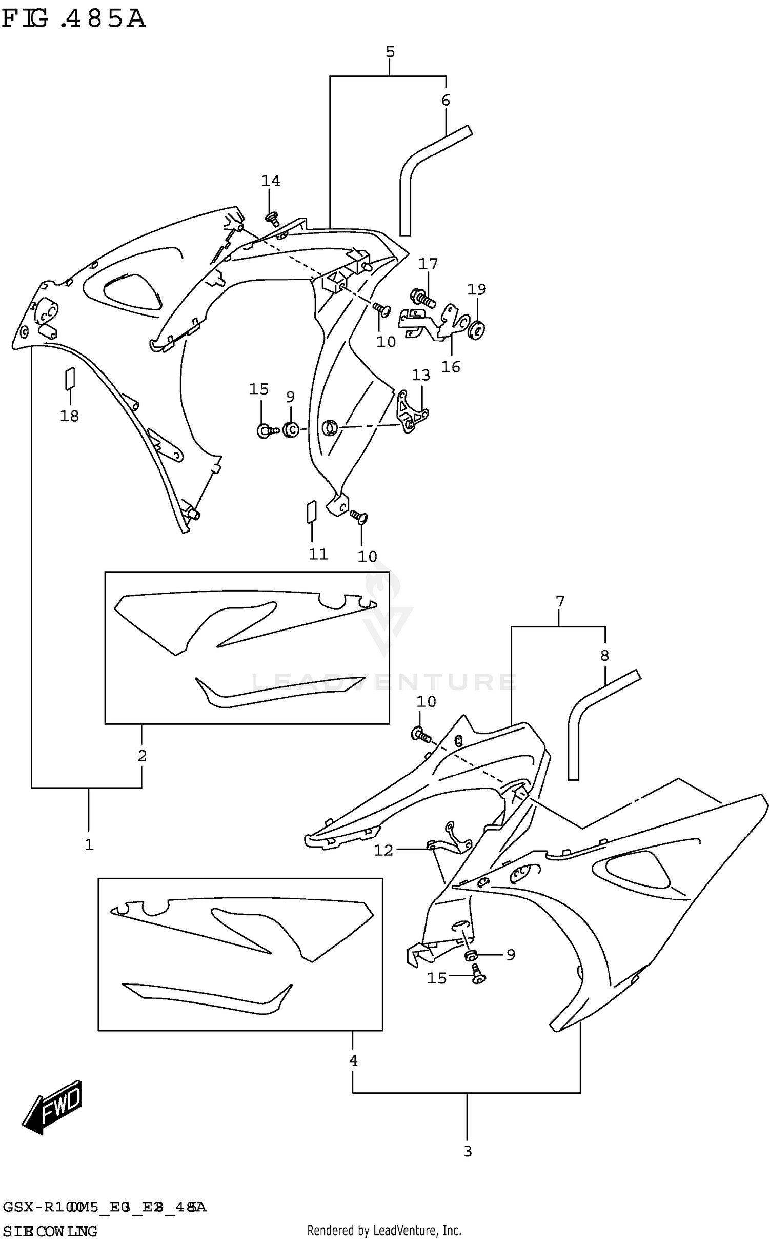 SIDE COWLING (GSX-R1000A)