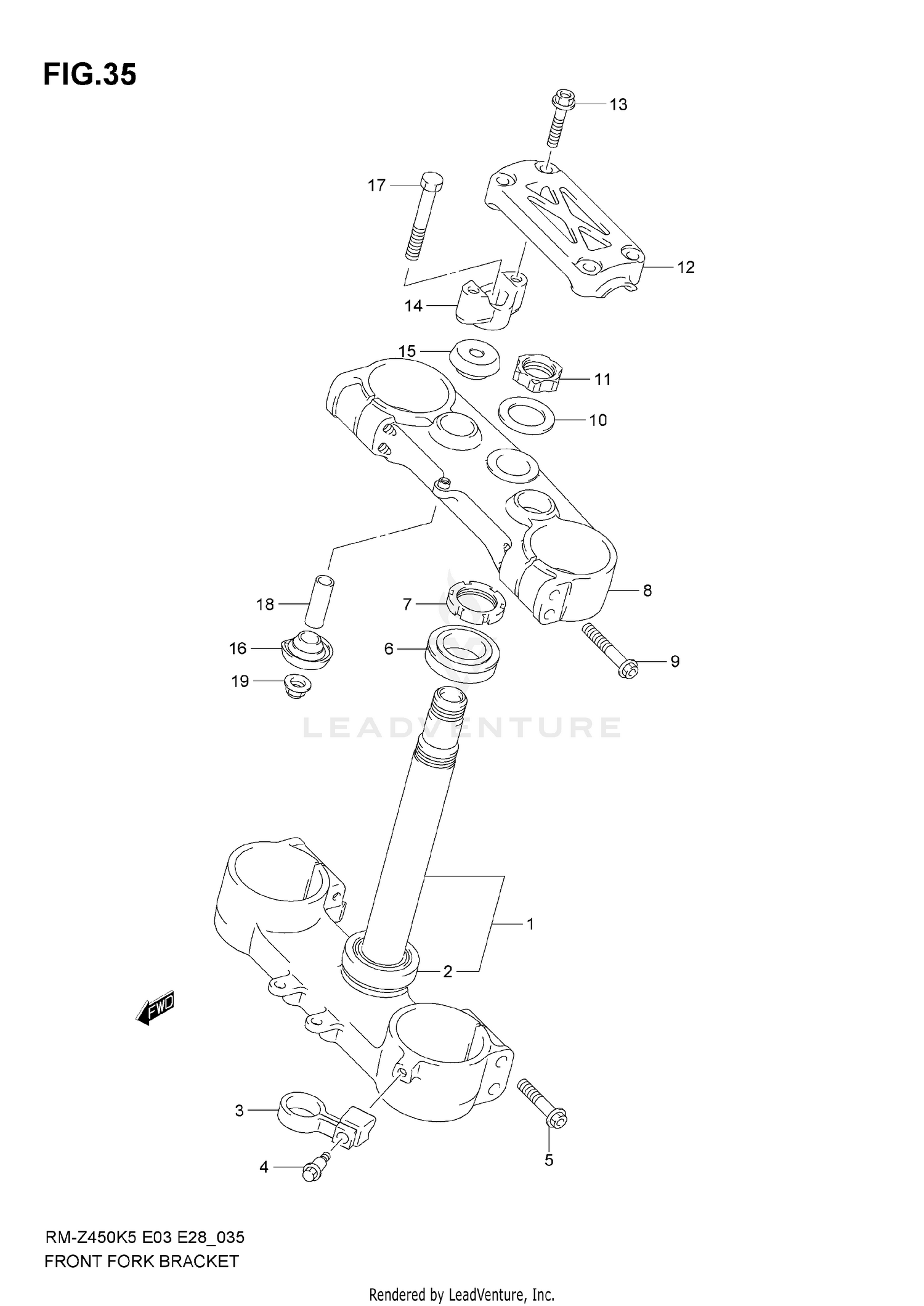 STEERING STEM (MODEL K5/K6)