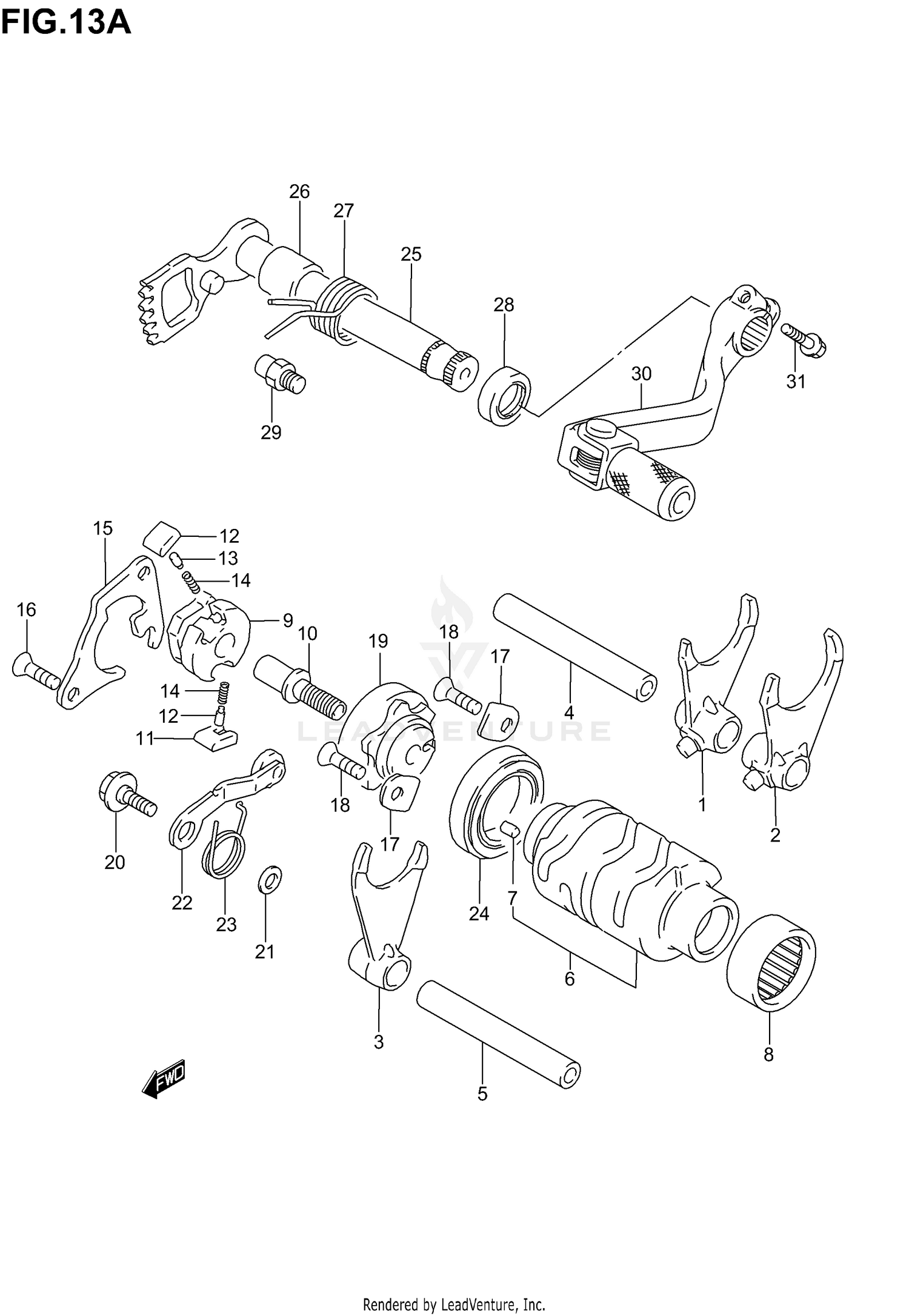 GEAR SHIFTING (MODEL K5/K6)