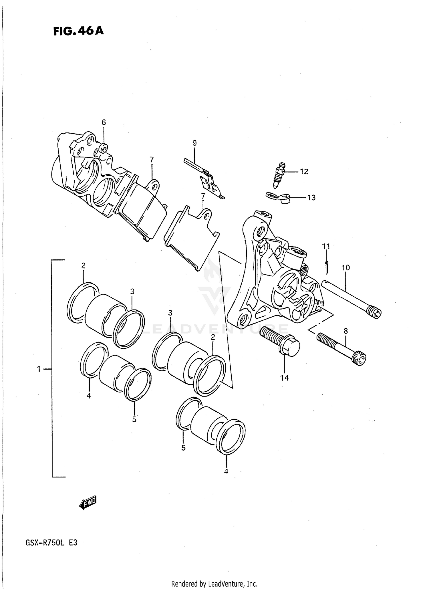 FRONT CALIPERS (MODEL L)