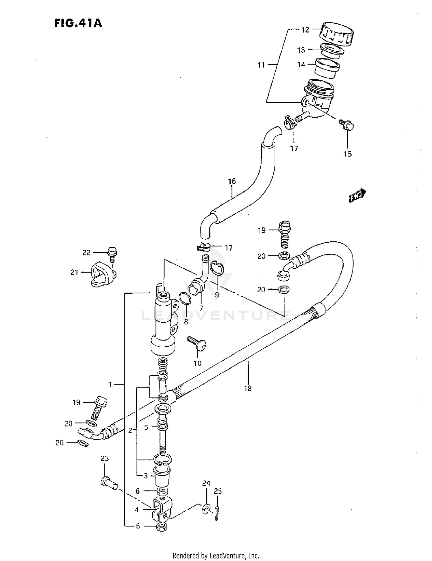 REAR MASTER CYLINDER (M/N/P/R)