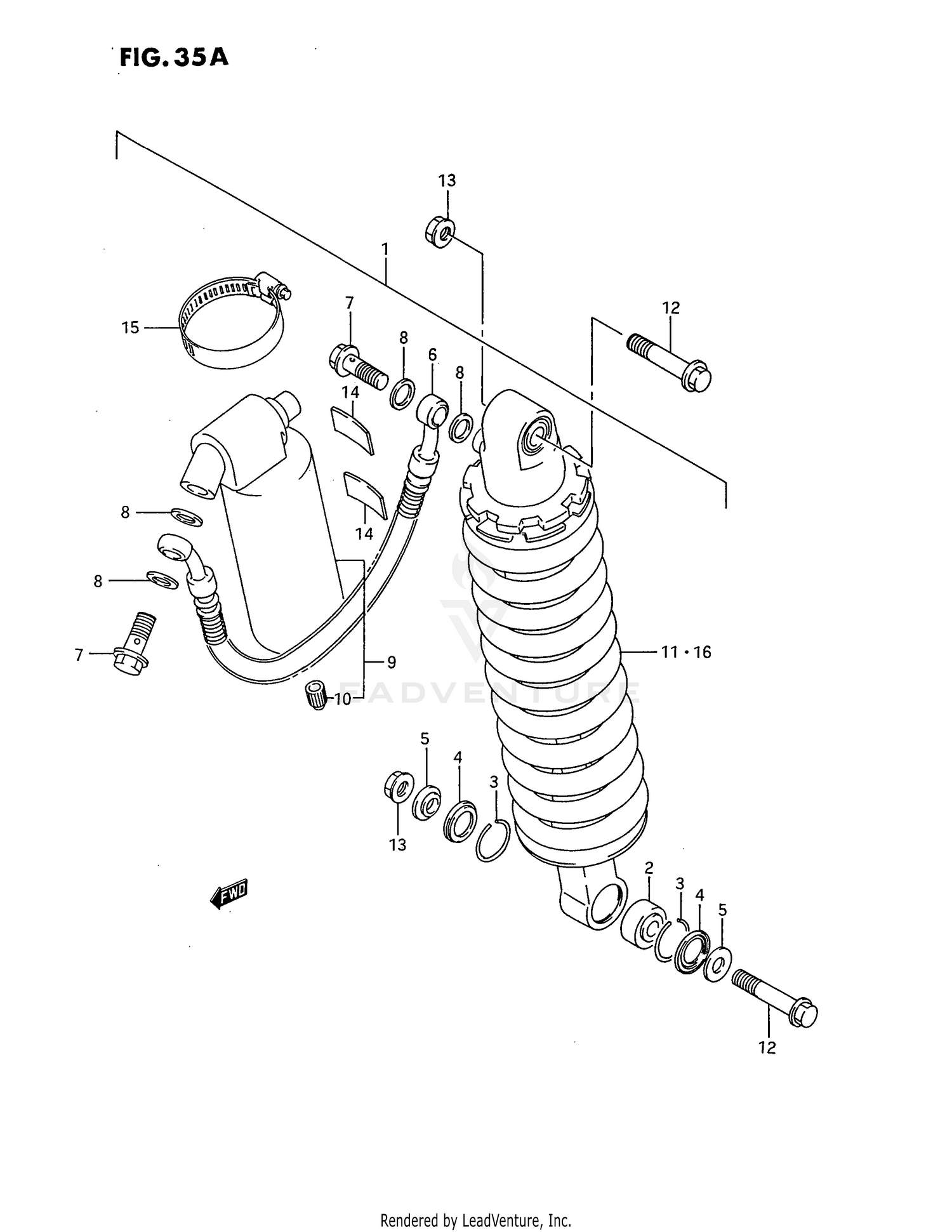 REAR SHOCK ABSORBER (MODEL K)