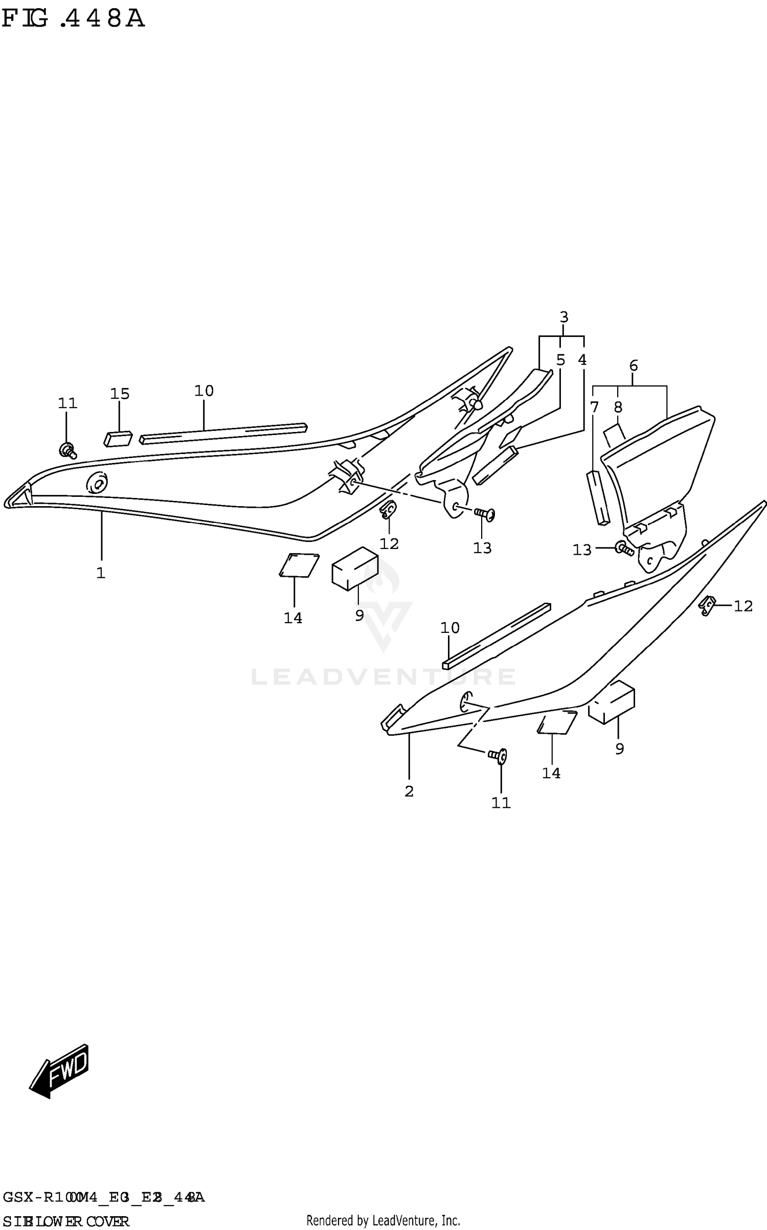 SIDE LOWER COVER (GSX-R1000A)