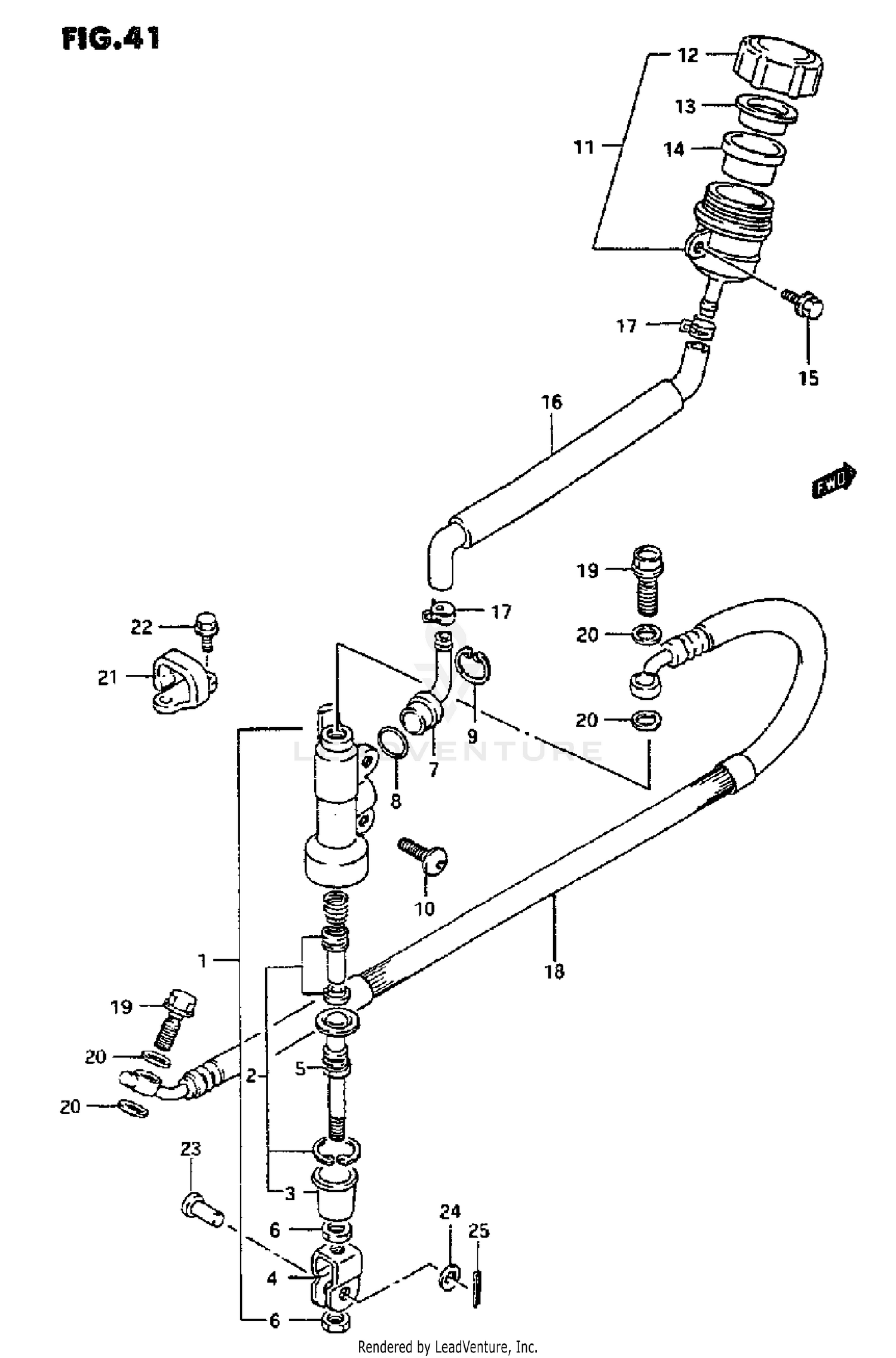 REAR MASTER CYLINDER (MODEL L)