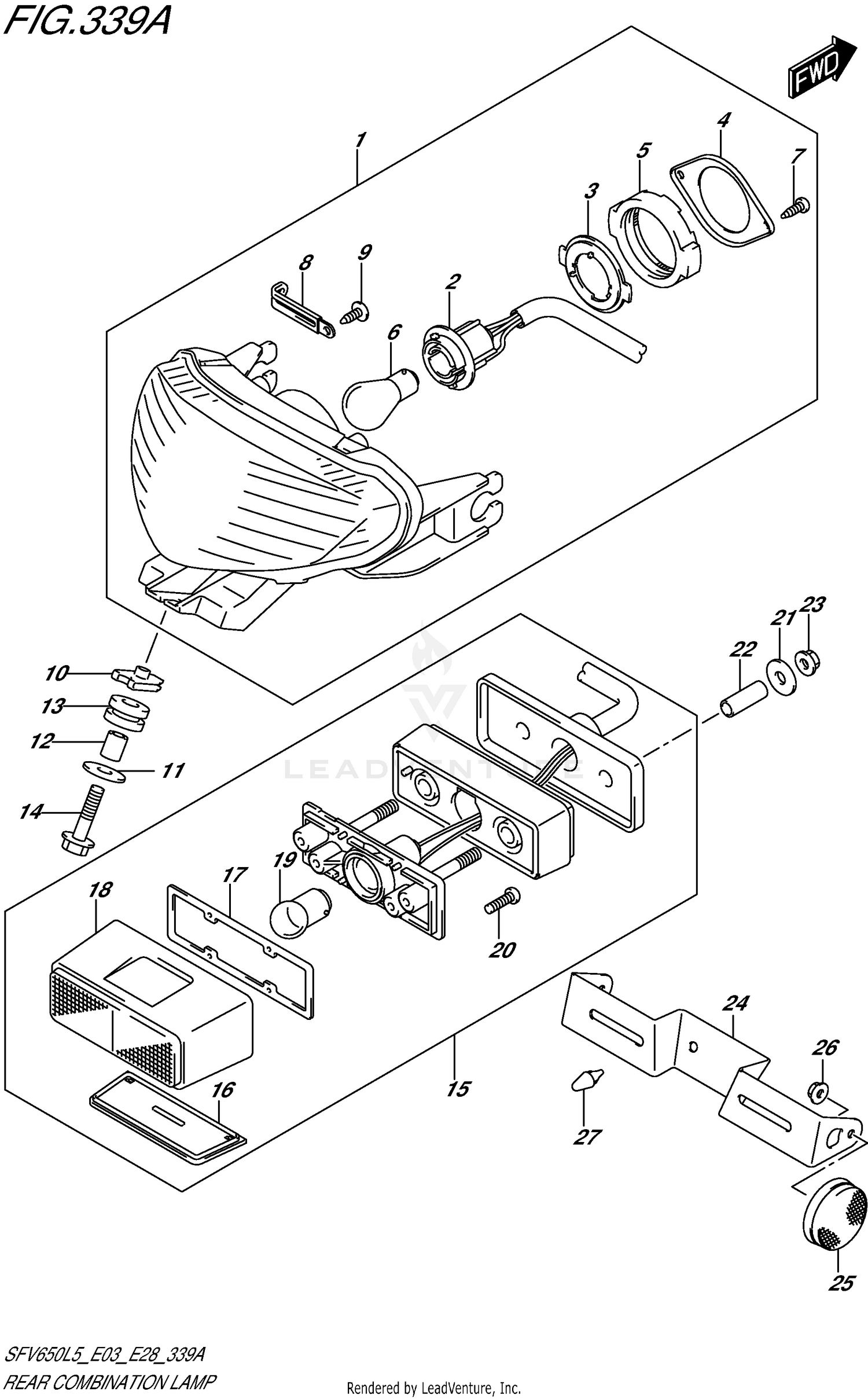 REAR COMBINATION LAMP (SFV650L5 E03)
