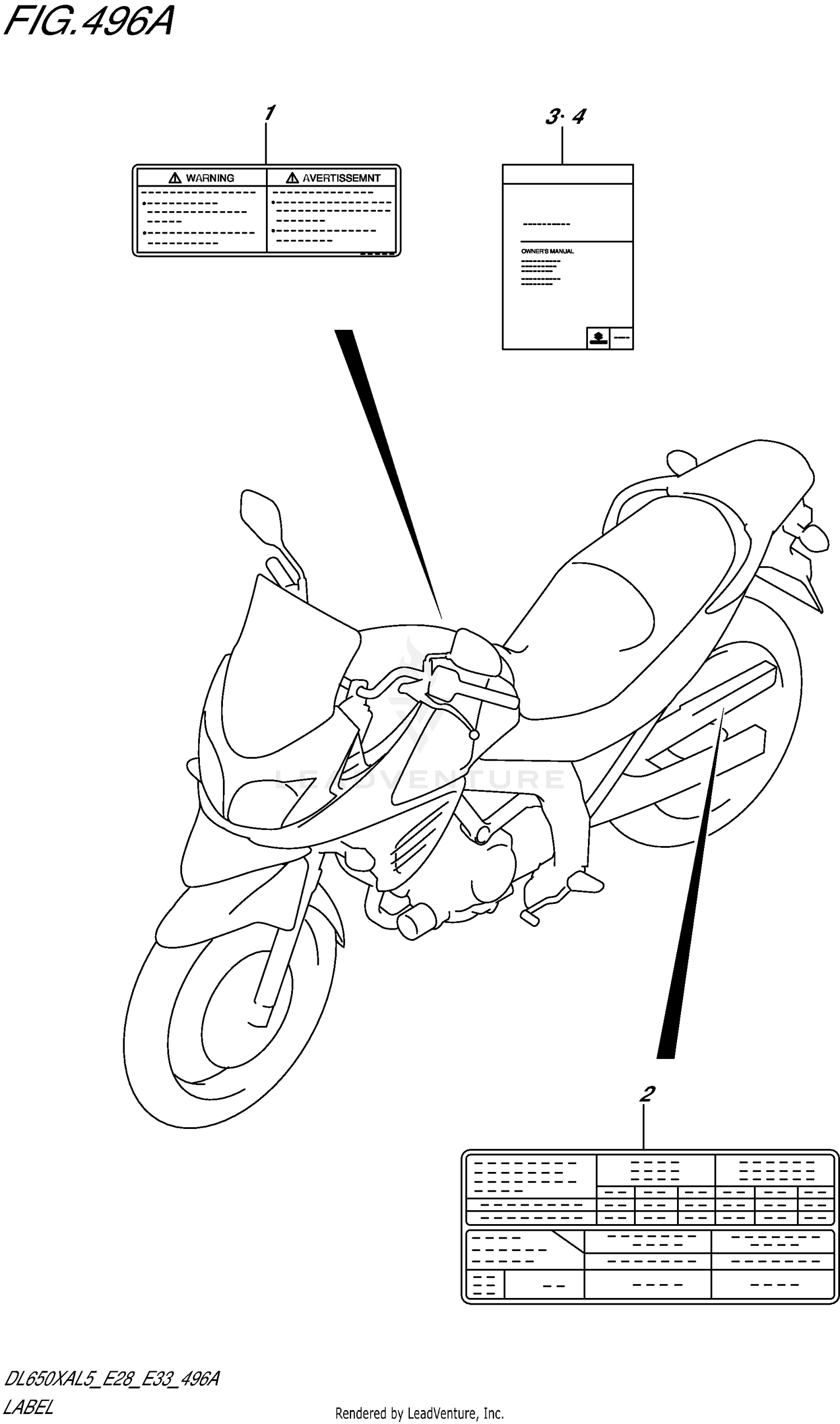 LABEL (DL650XAL5 E28)