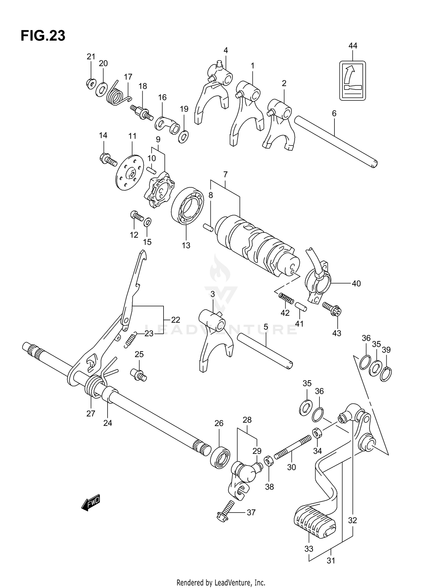 GEAR SHIFTING (1)(MODEL K3)