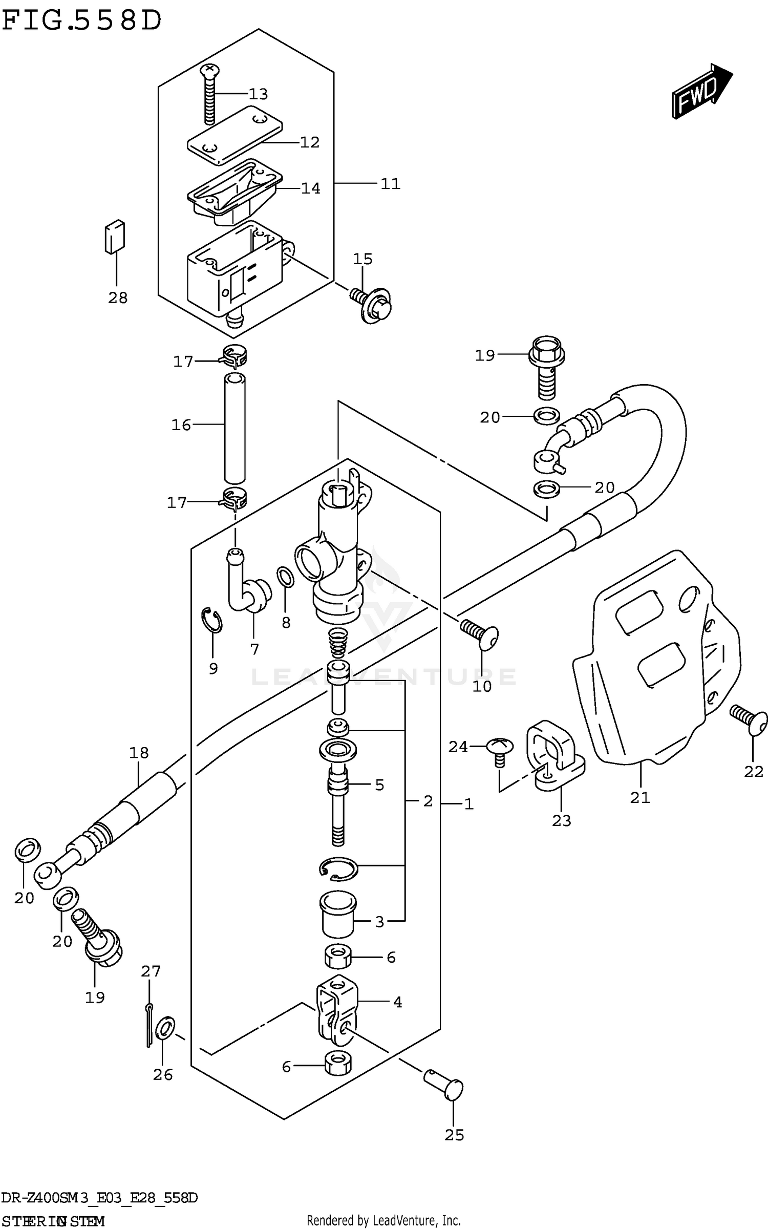 REAR MASTER CYLINDER (DR-Z400SMM3 E03)