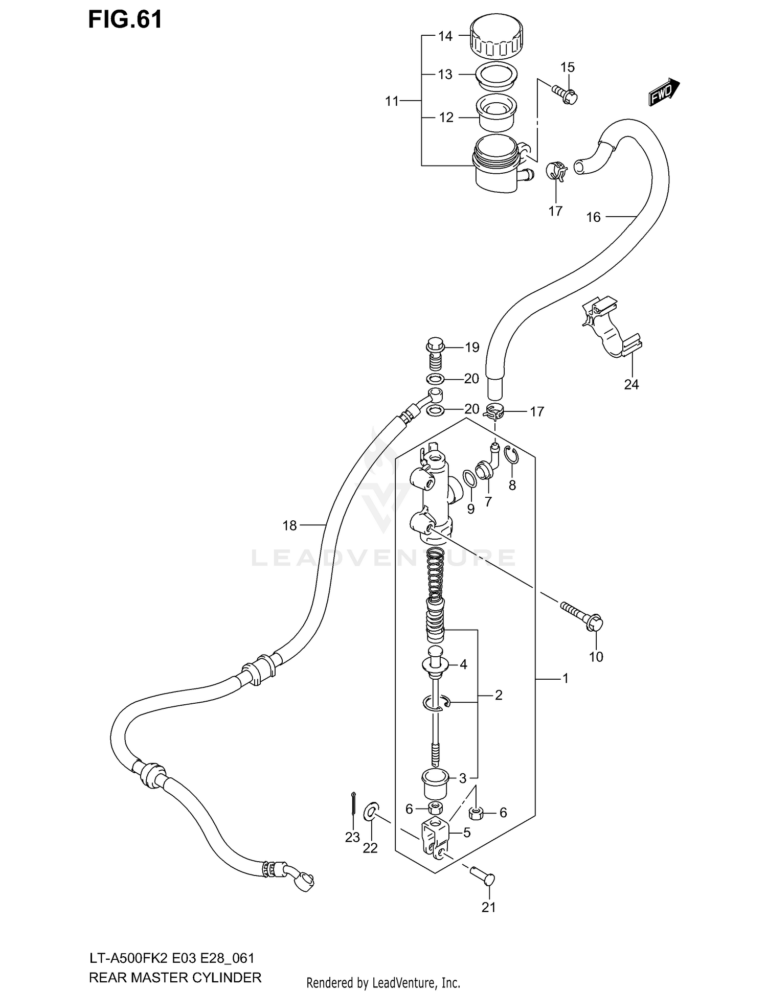 REAR MASTER CYLINDER