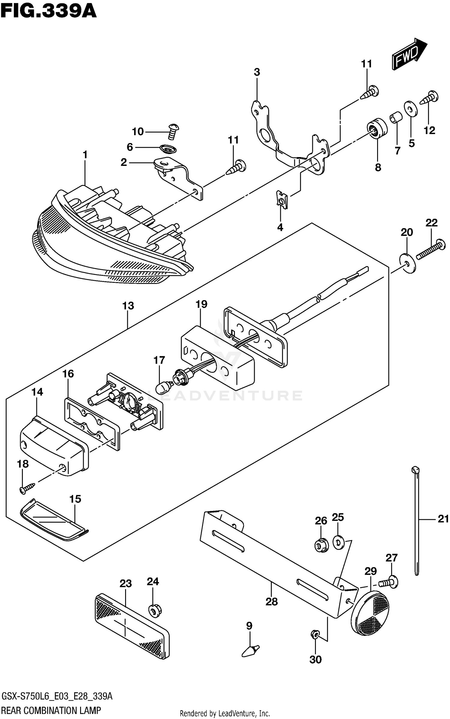 REAR COMBINATION LAMP
