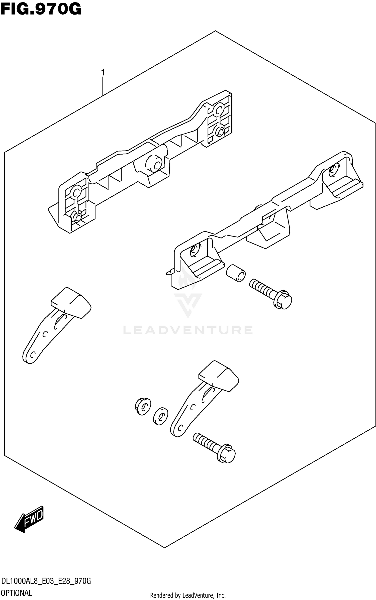 OPTIONAL (SIDE CASE BRACKET SET)