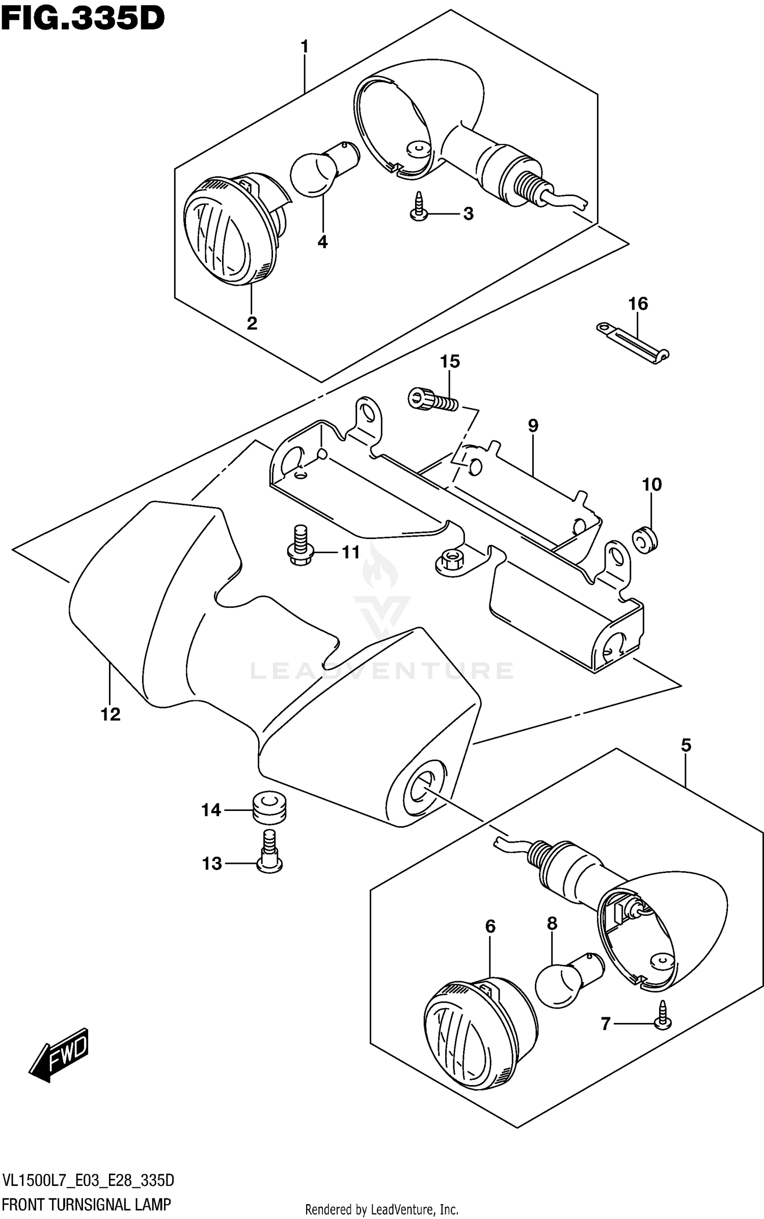 FRONT TURNSIGNAL LAMP (VL1500BTL7 E28)