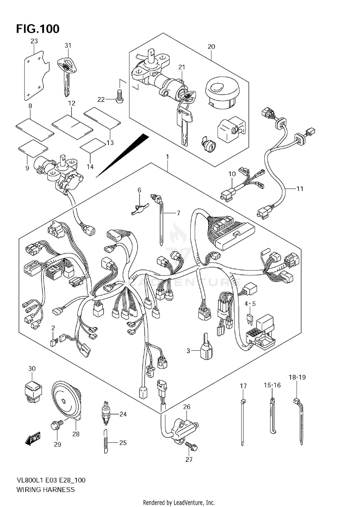 WIRING HARNESS (VL800C E3)