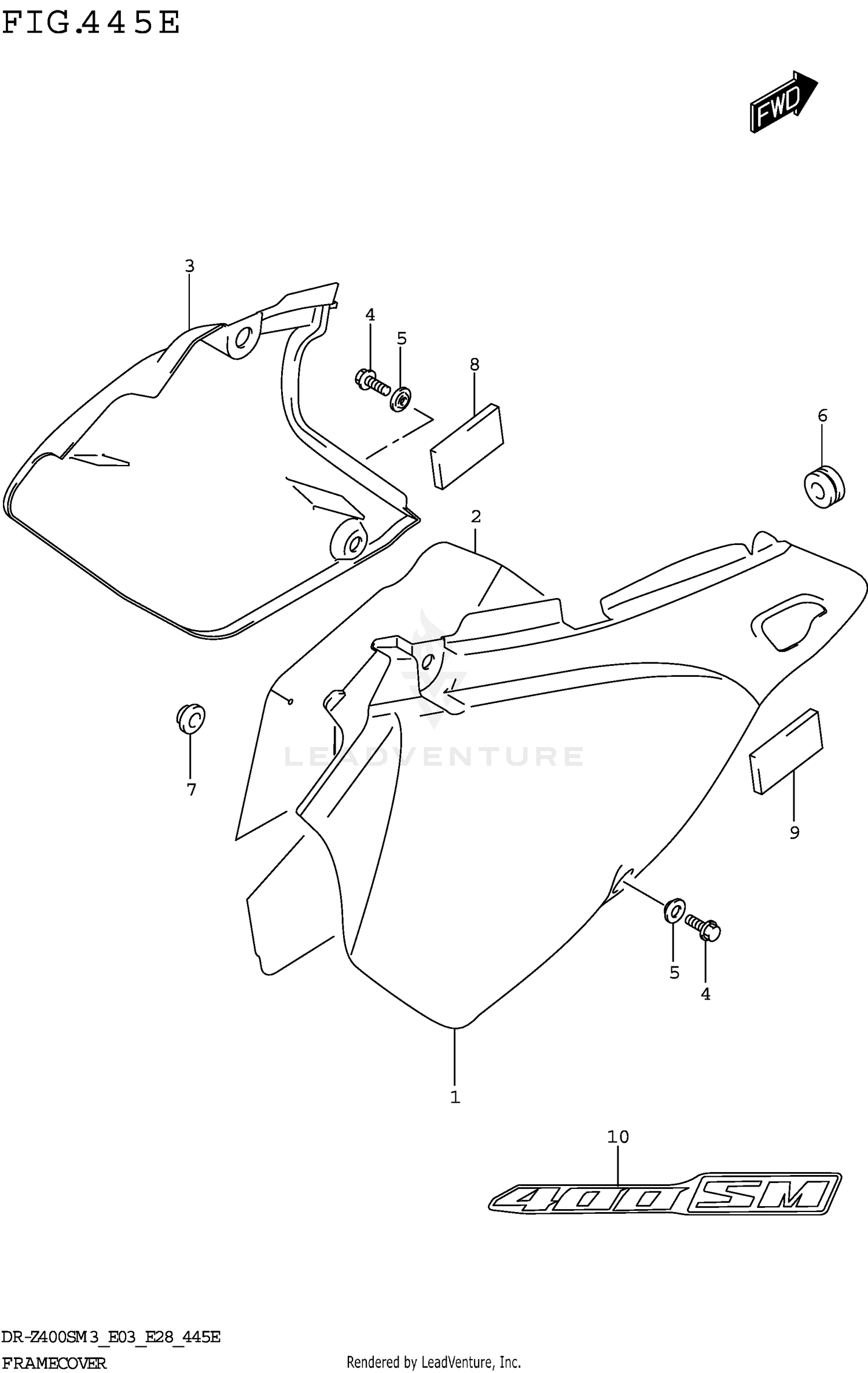 FRAME COVER (DR-Z400SMM3 E28)