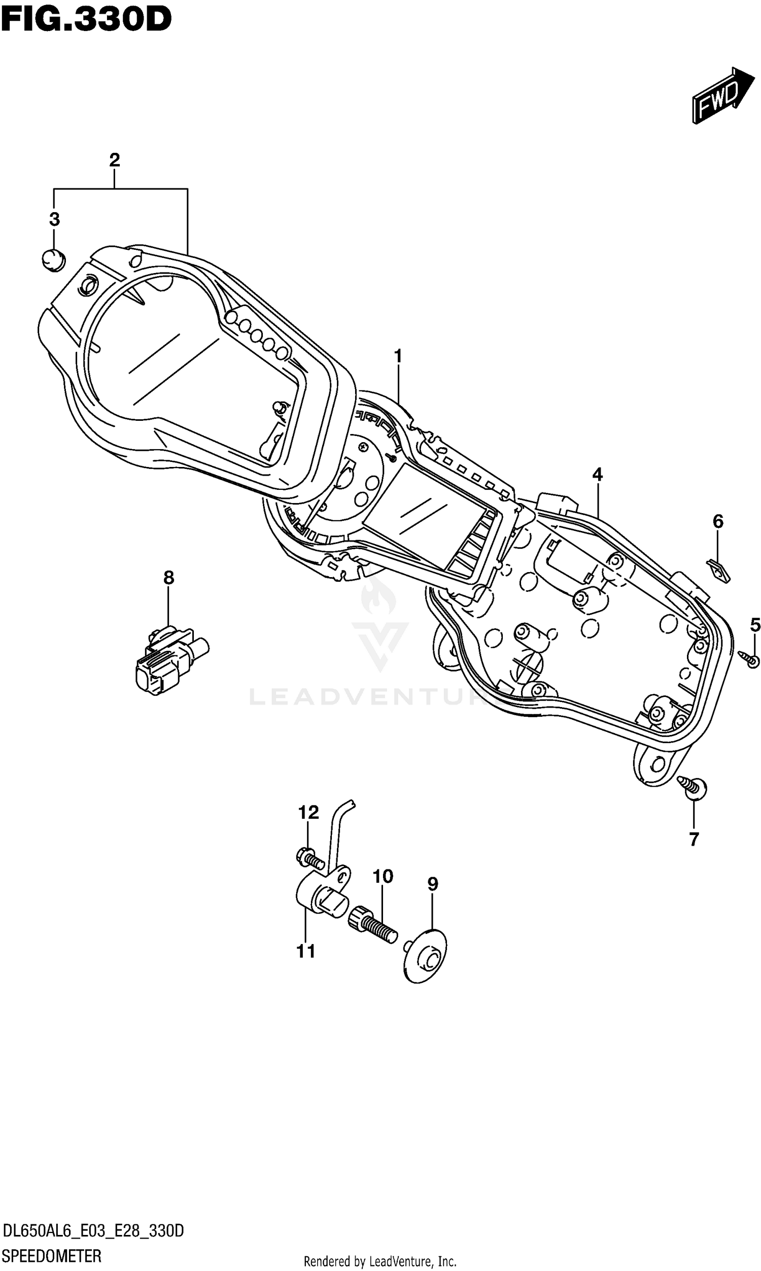 SPEEDOMETER (DL650XAL6 E28)