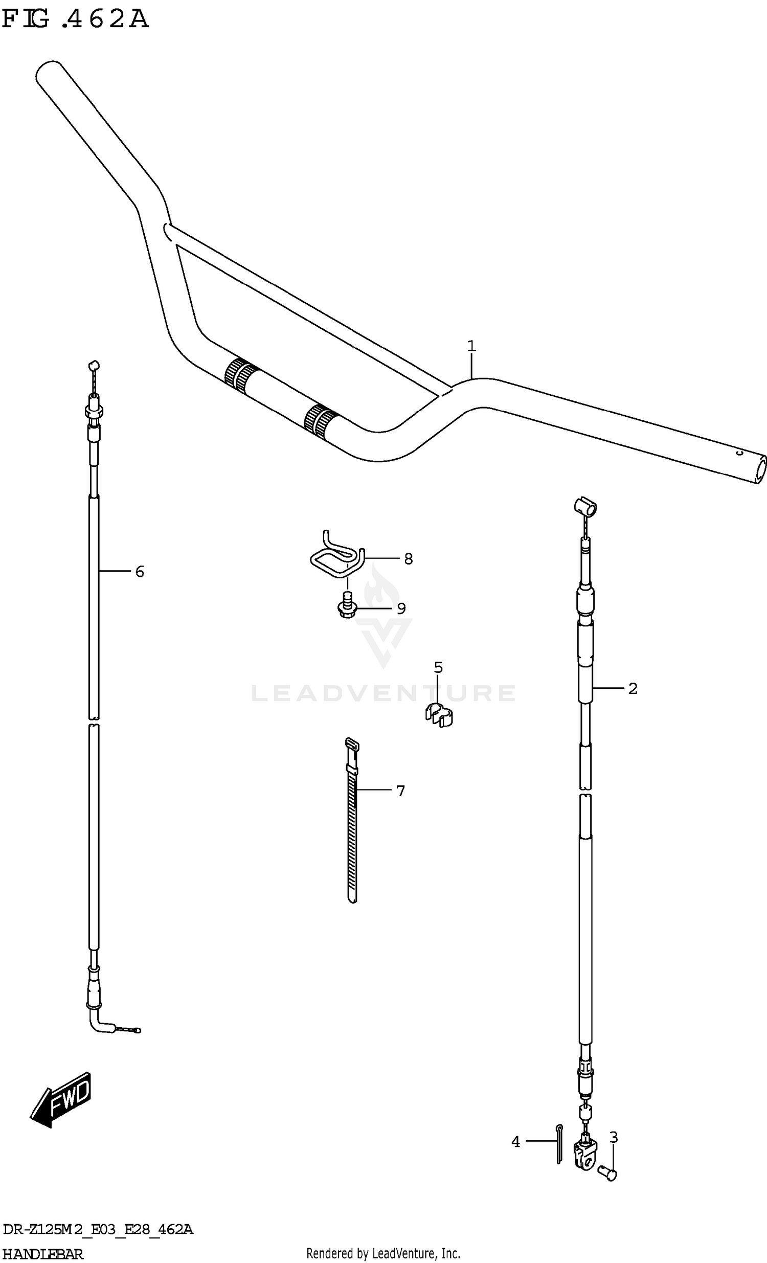 HANDLEBAR (DR-Z125L:(E03,E28))
