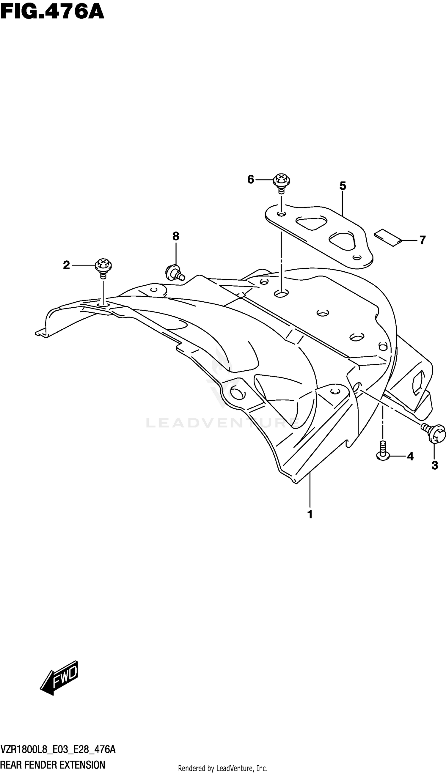 REAR FENDER EXTENSION