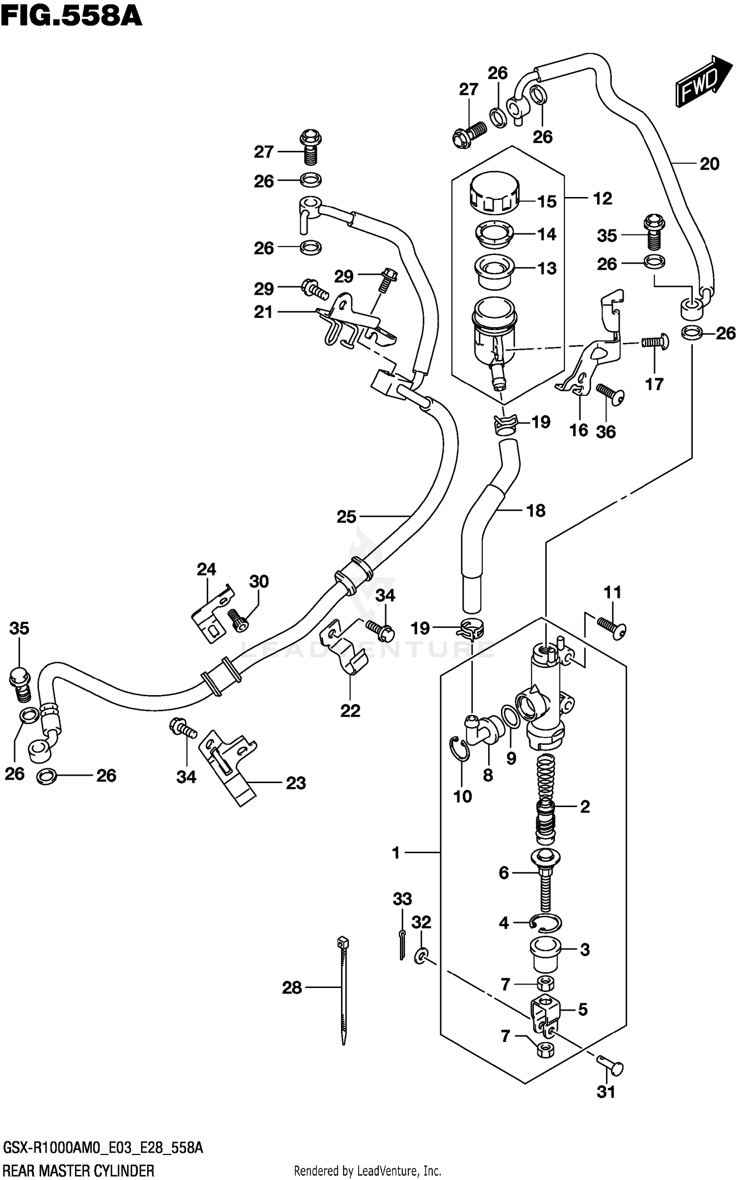 REAR MASTER CYLINDER