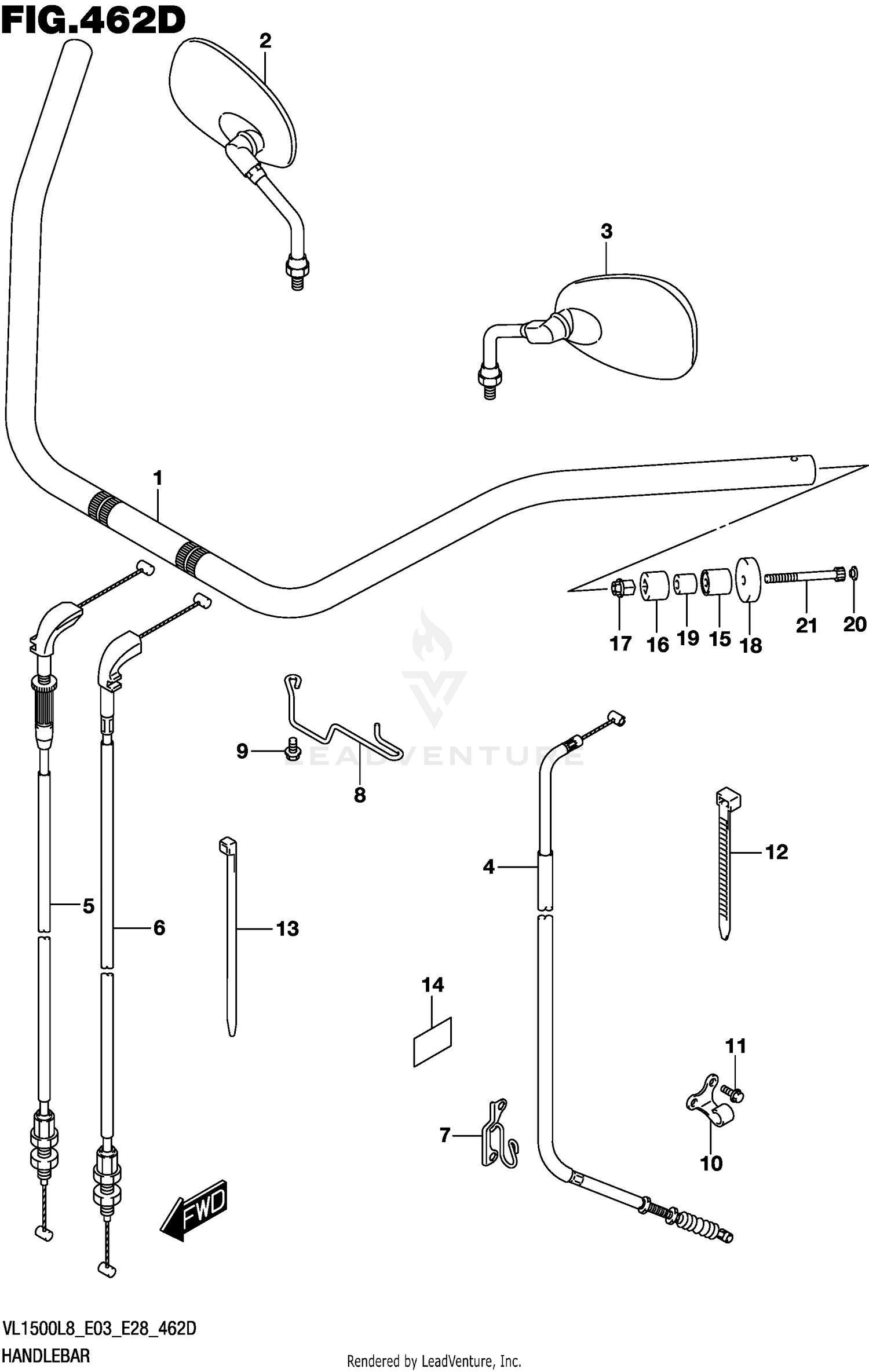 HANDLEBAR (VL1500BTL8 E28)