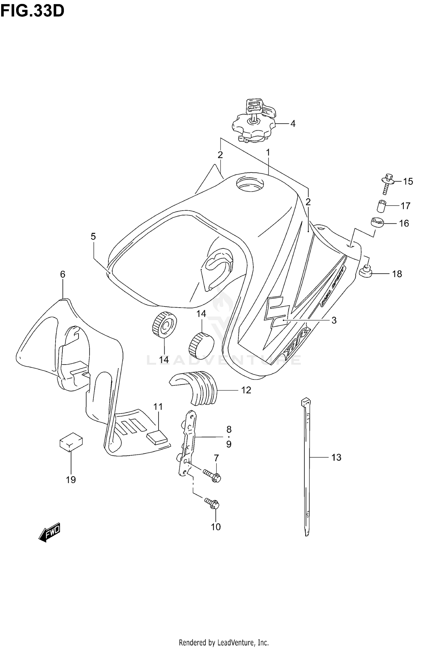 FUEL TANK (MODEL K5)