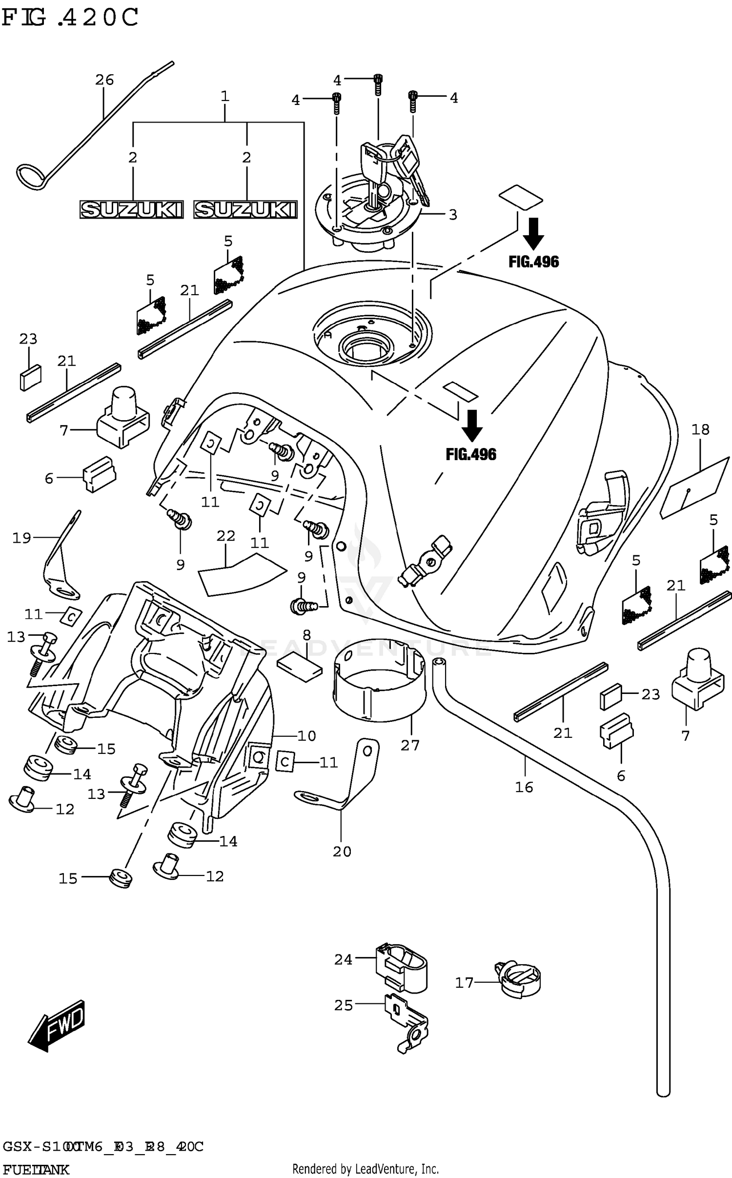 FUEL TANK (E33)