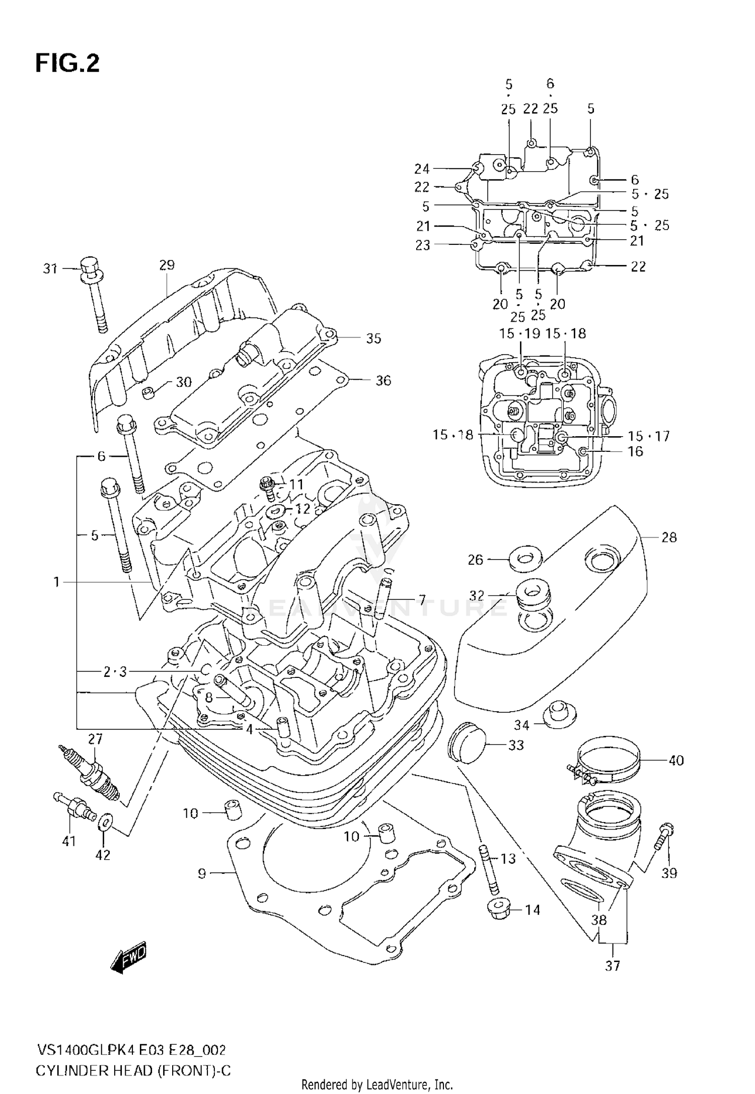 CYLINDER HEAD (FRONT)