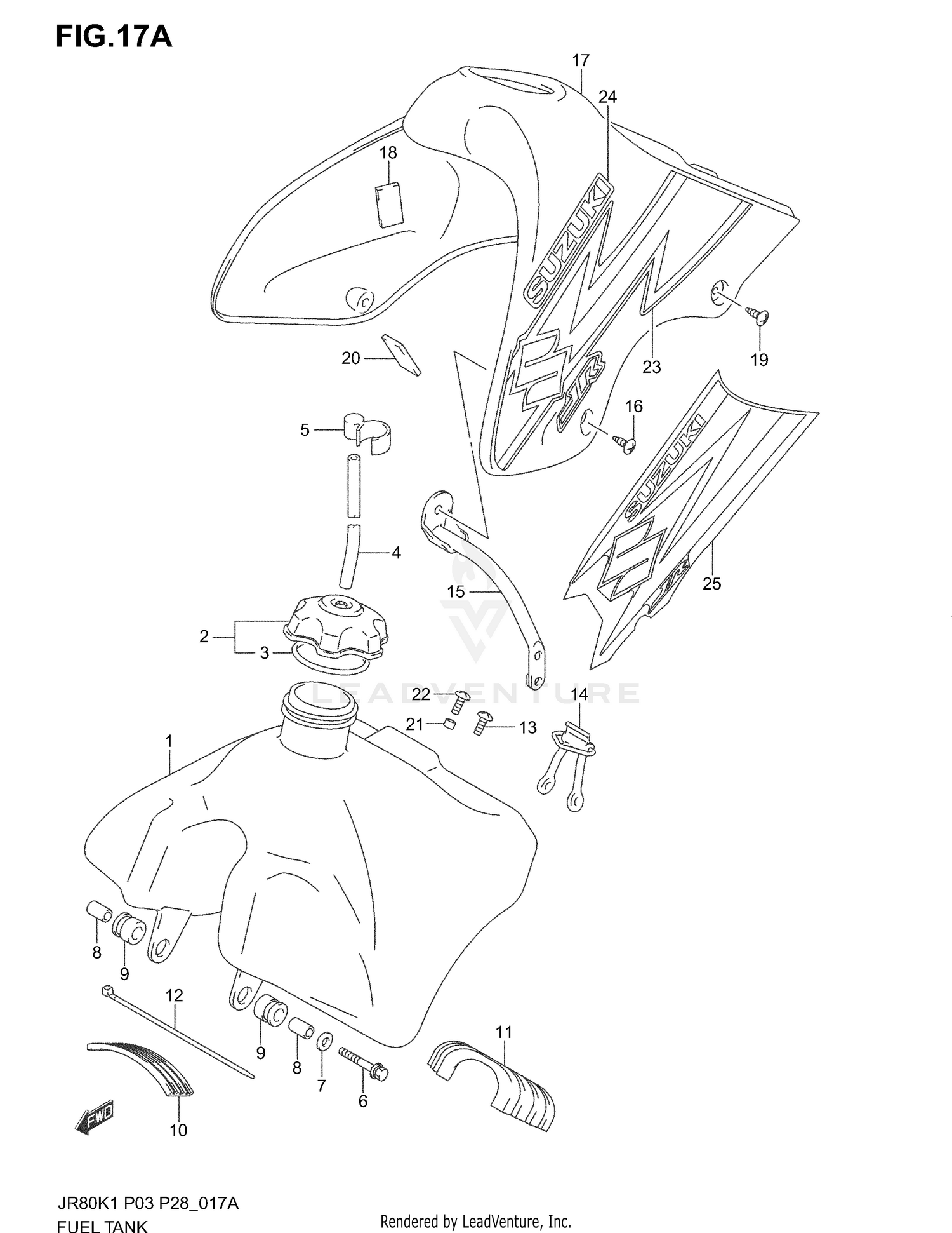 FUEL TANK (MODEL K3/K4)