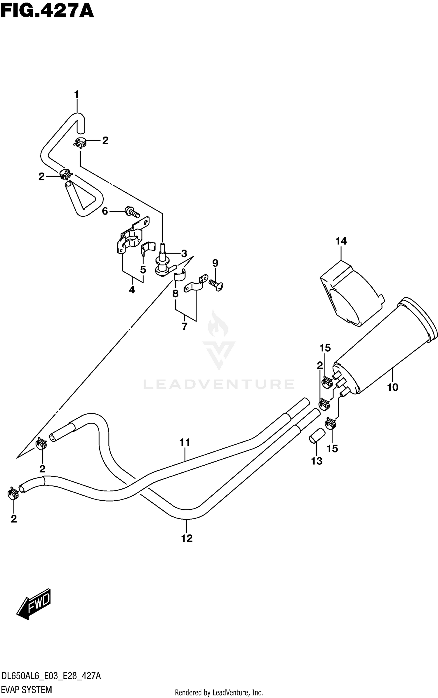 EVAP SYSTEM (DL650AL6 E33)