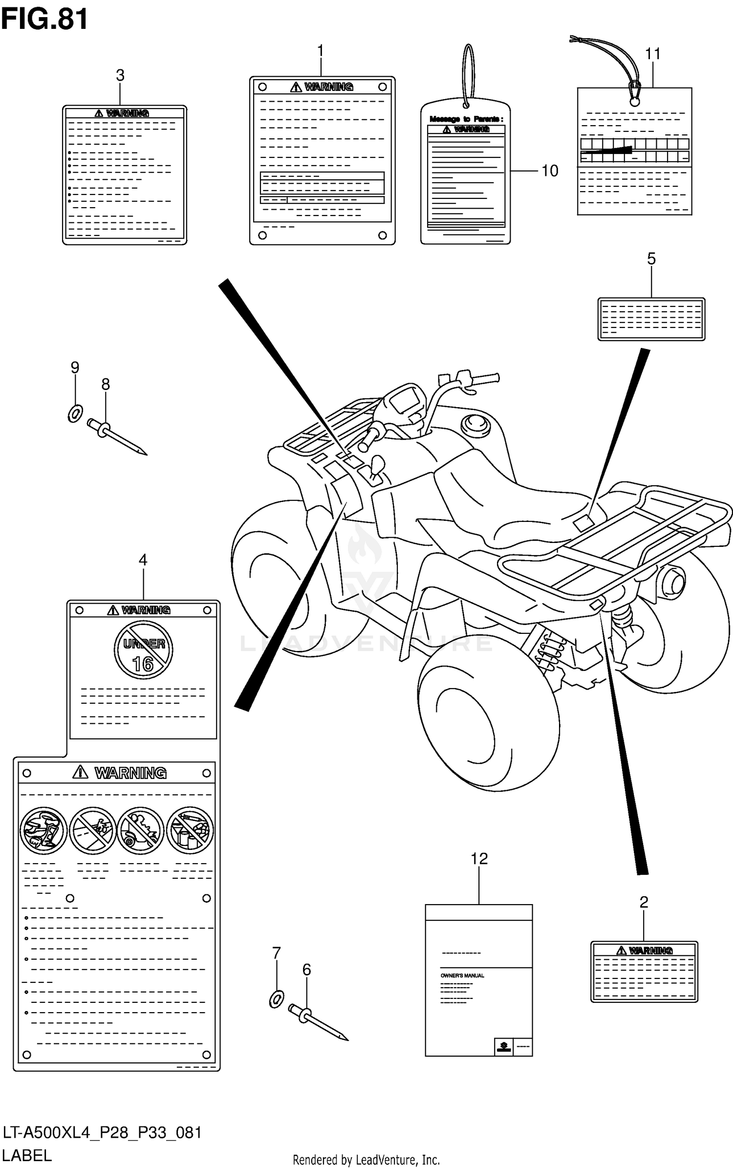 LABEL (LT-A500XL4 P33)