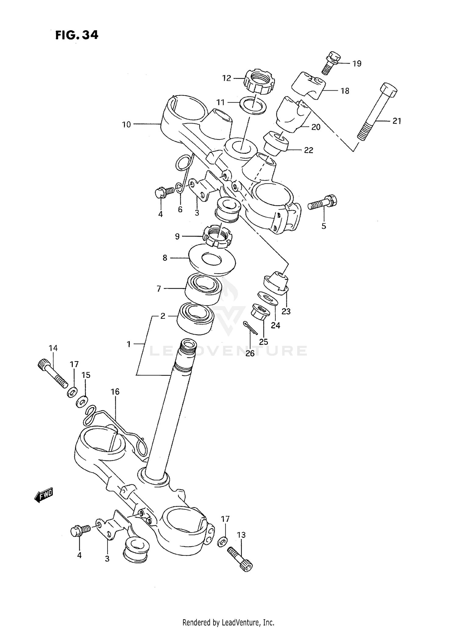 STEERING STEM (MODEL K/L)