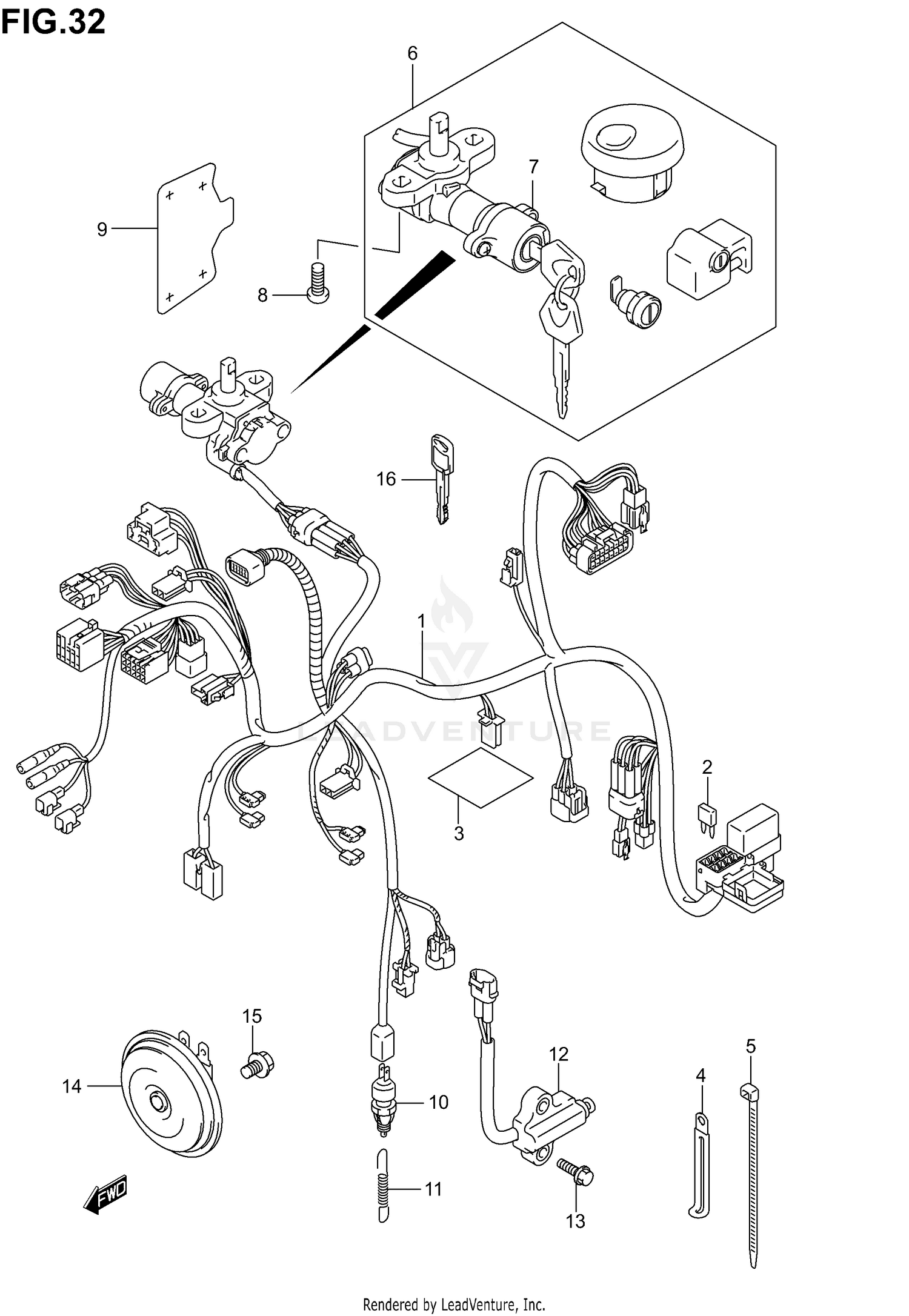 WIRING HARNESS (MODEL K1/K2)