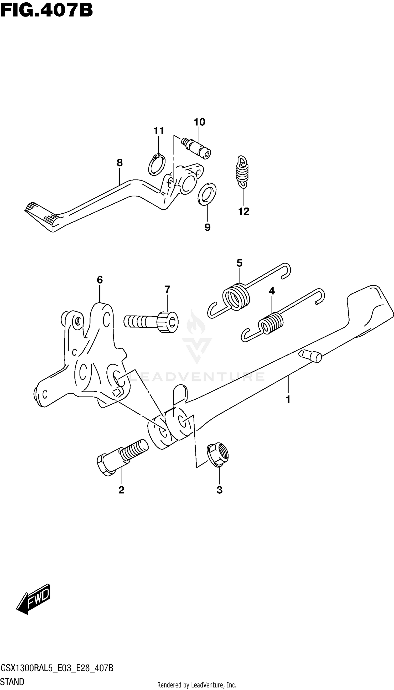 STAND (GSX1300RAL5 E28)