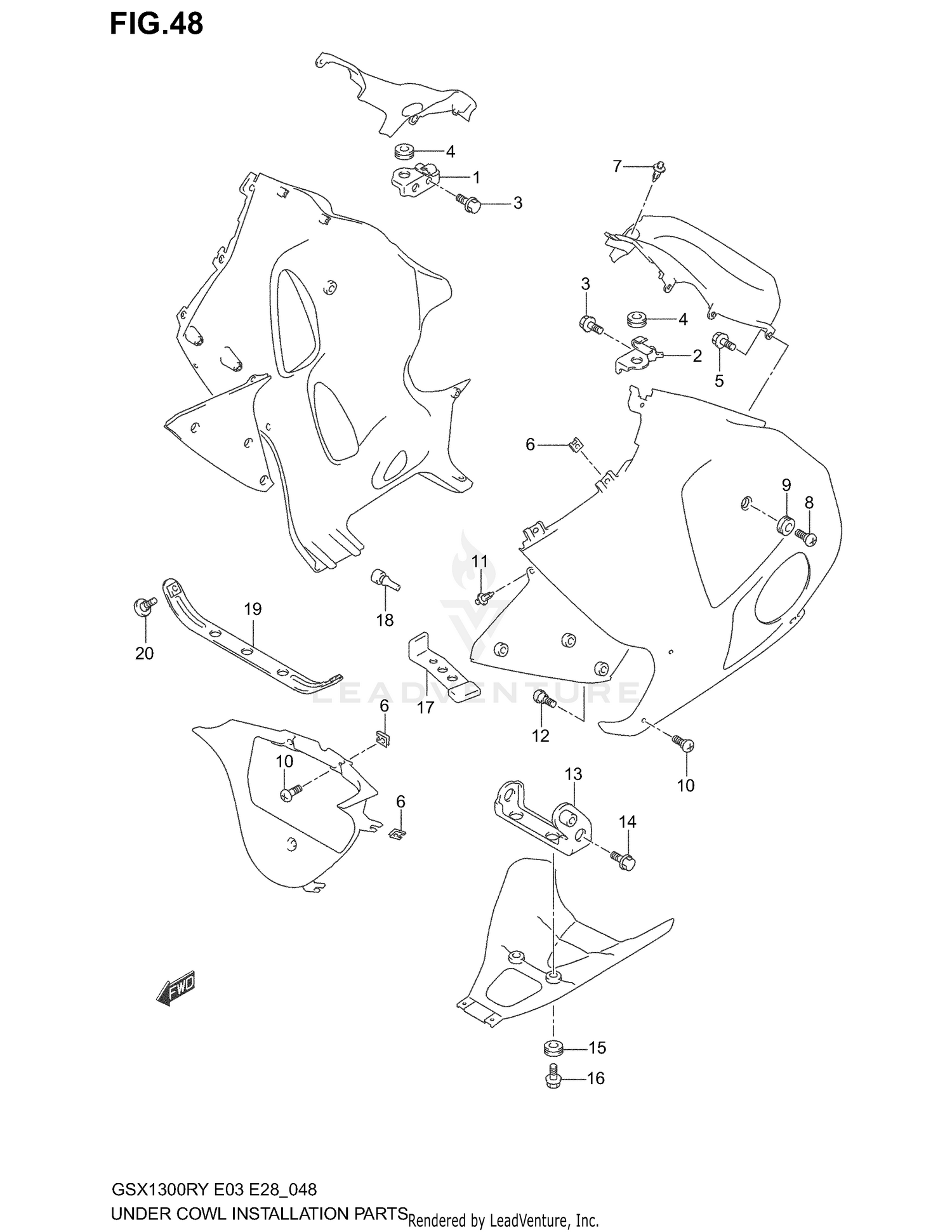 UNDER COWL INSTALLATION PARTS