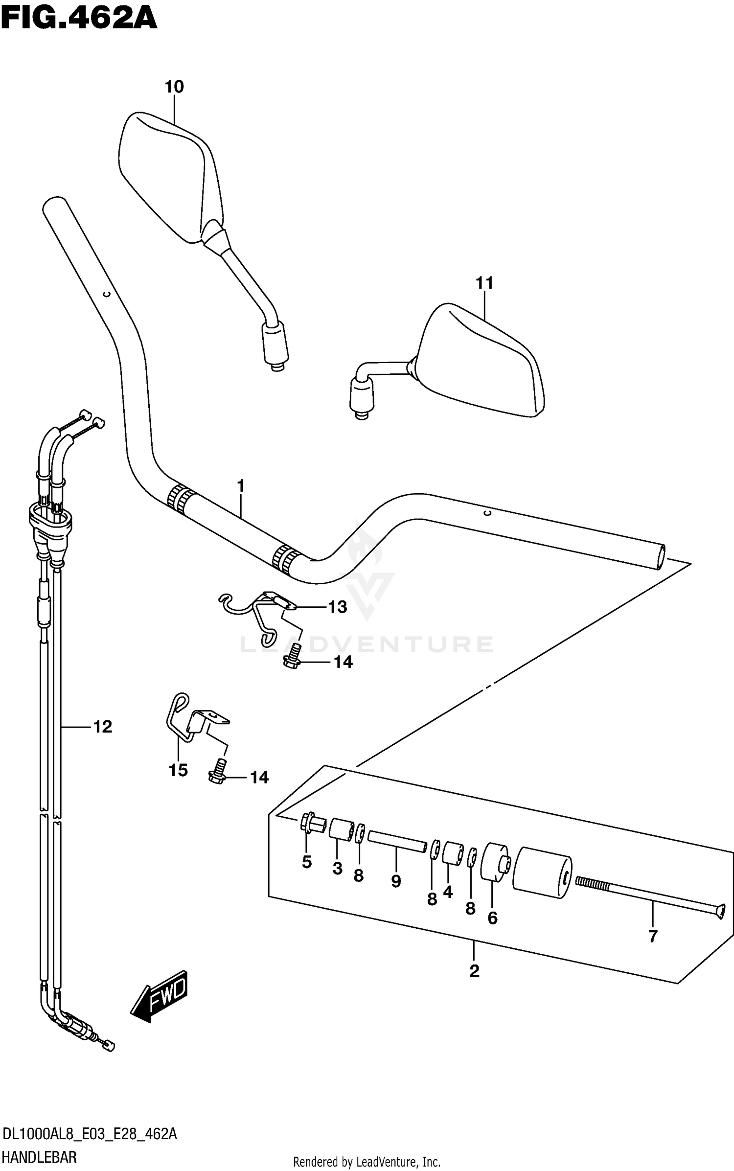 HANDLEBAR (DL1000AL8 E03)