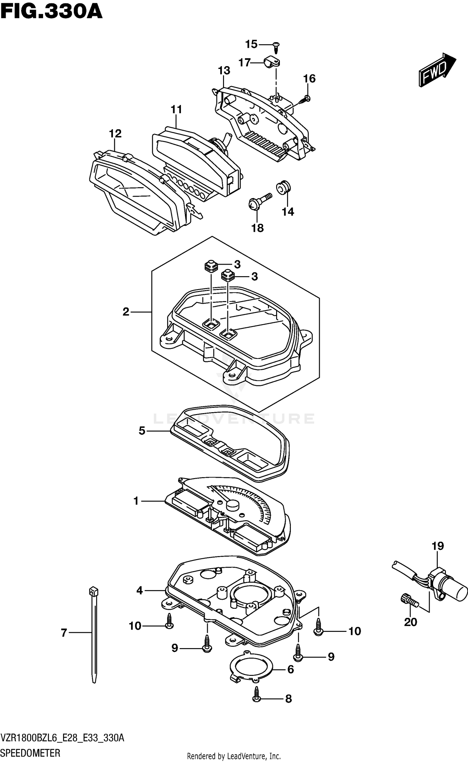 SPEEDOMETER (VZR1800BZL6 E28)