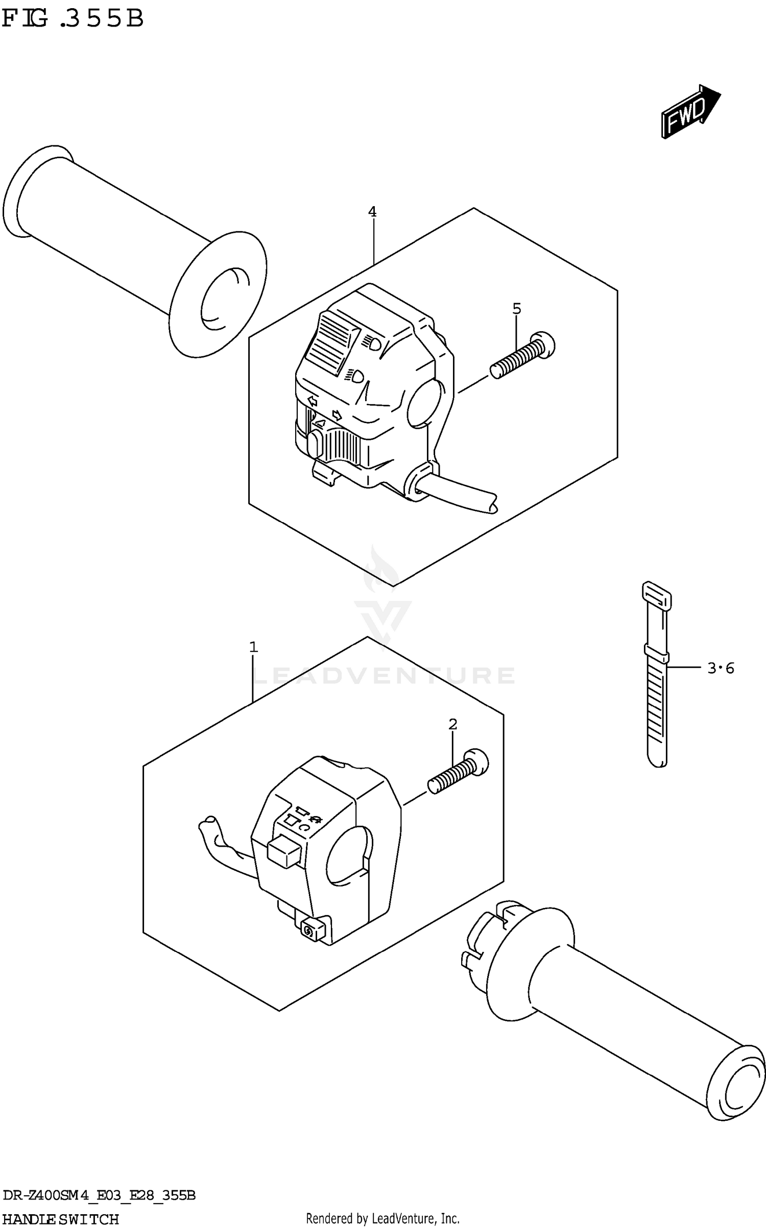 HANDLE SWITCH (DR-Z400SM)