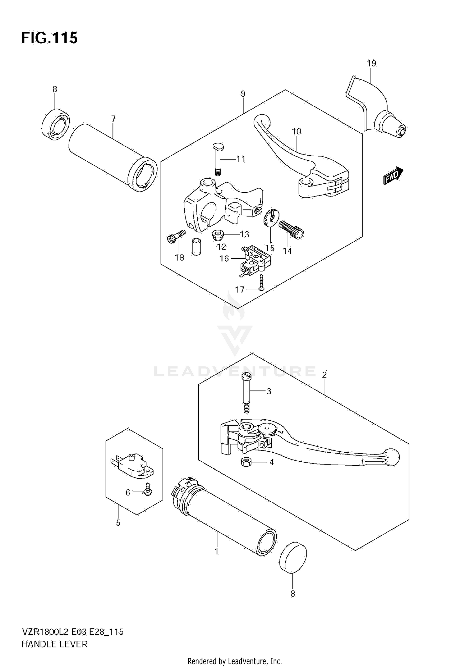 HANDLE LEVER (VZR1800 L2 E33)