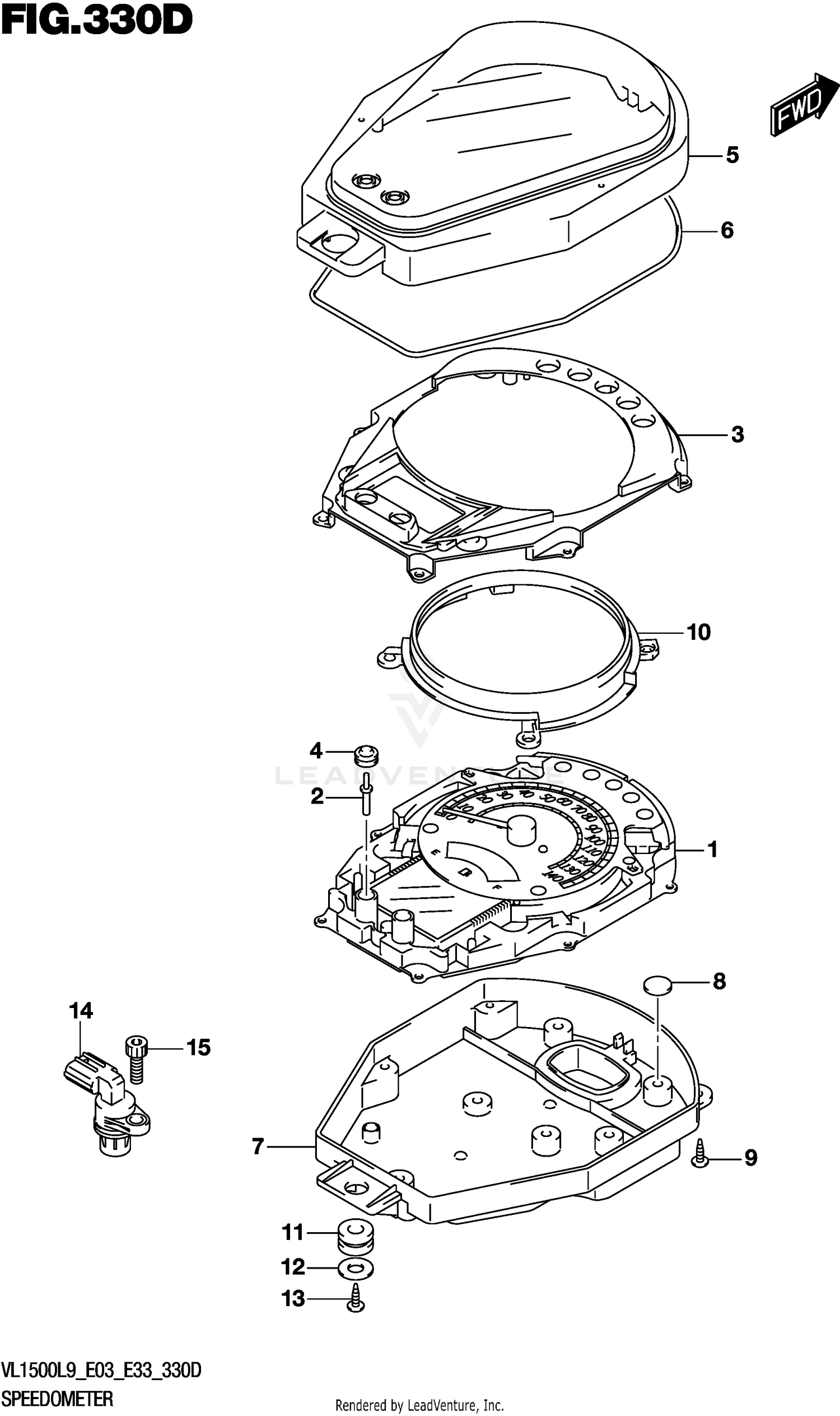 SPEEDOMETER (VL1500TL9 E33)