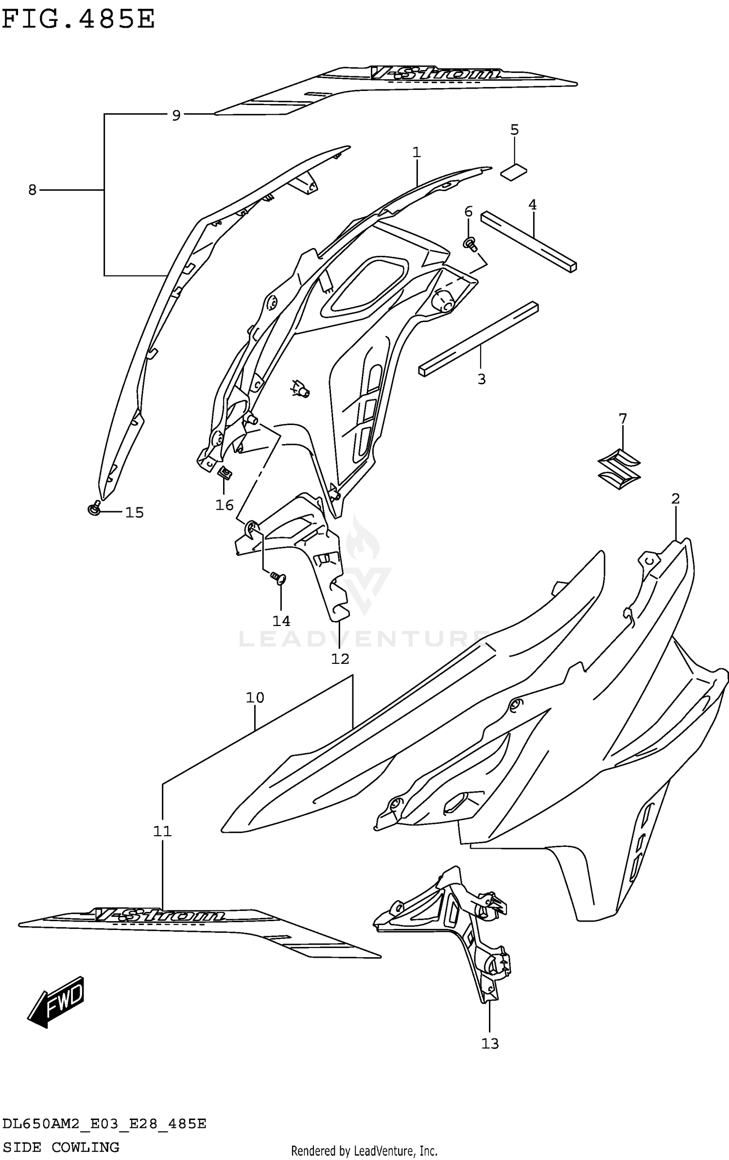 SIDE COWLING (DL650XAM2 E28)