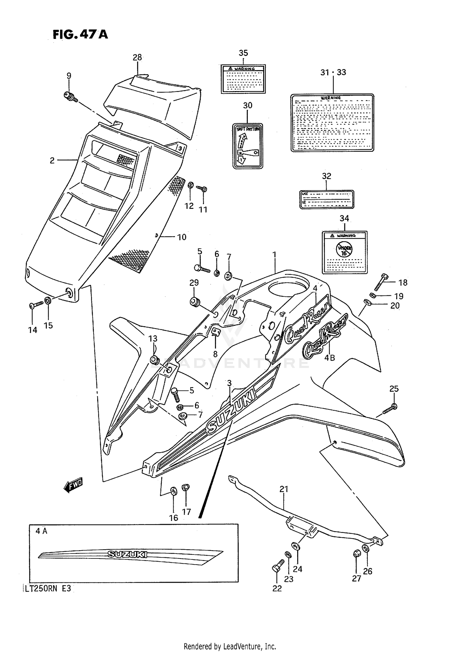 FRONT FENDER (MODEL K/L)