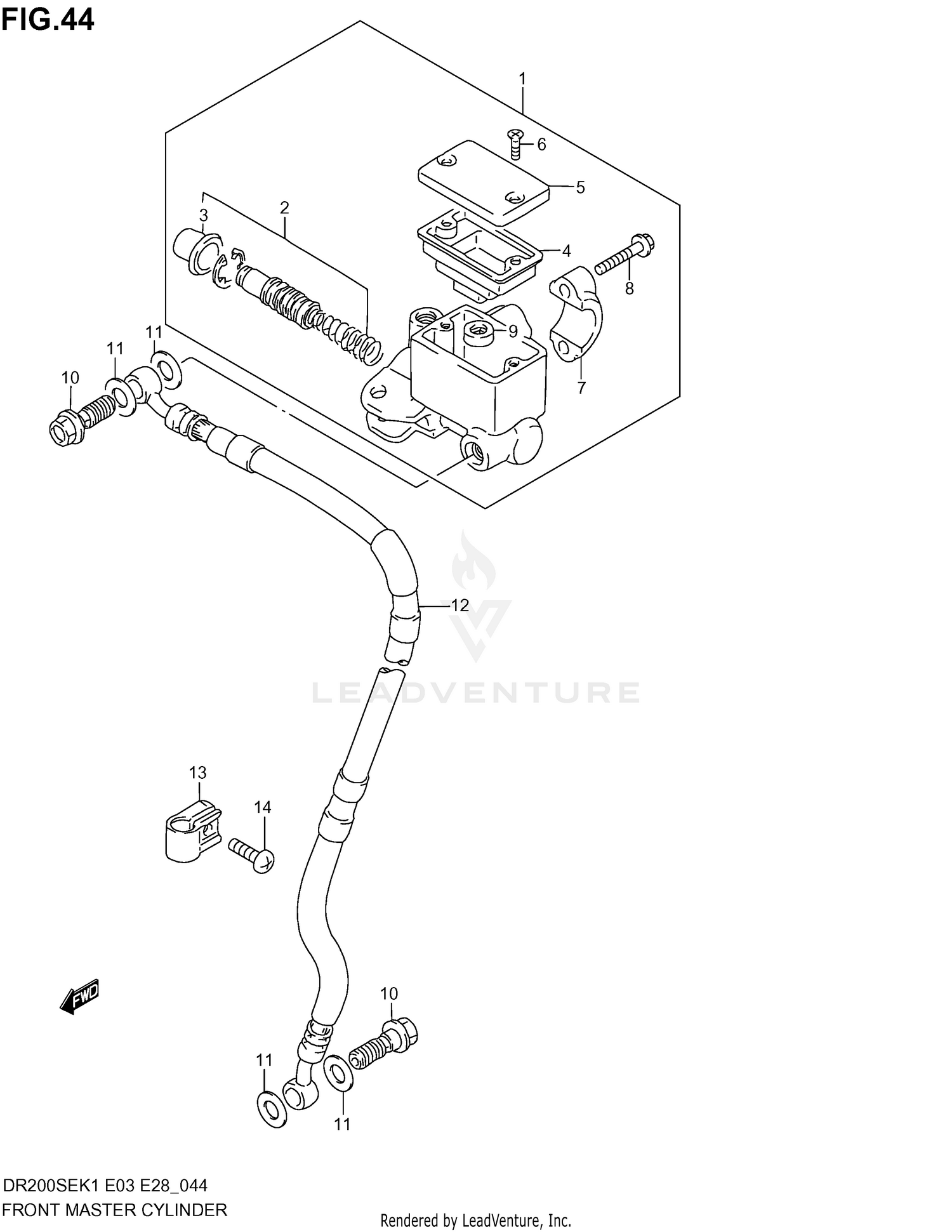 FRONT MASTER CYLINDER