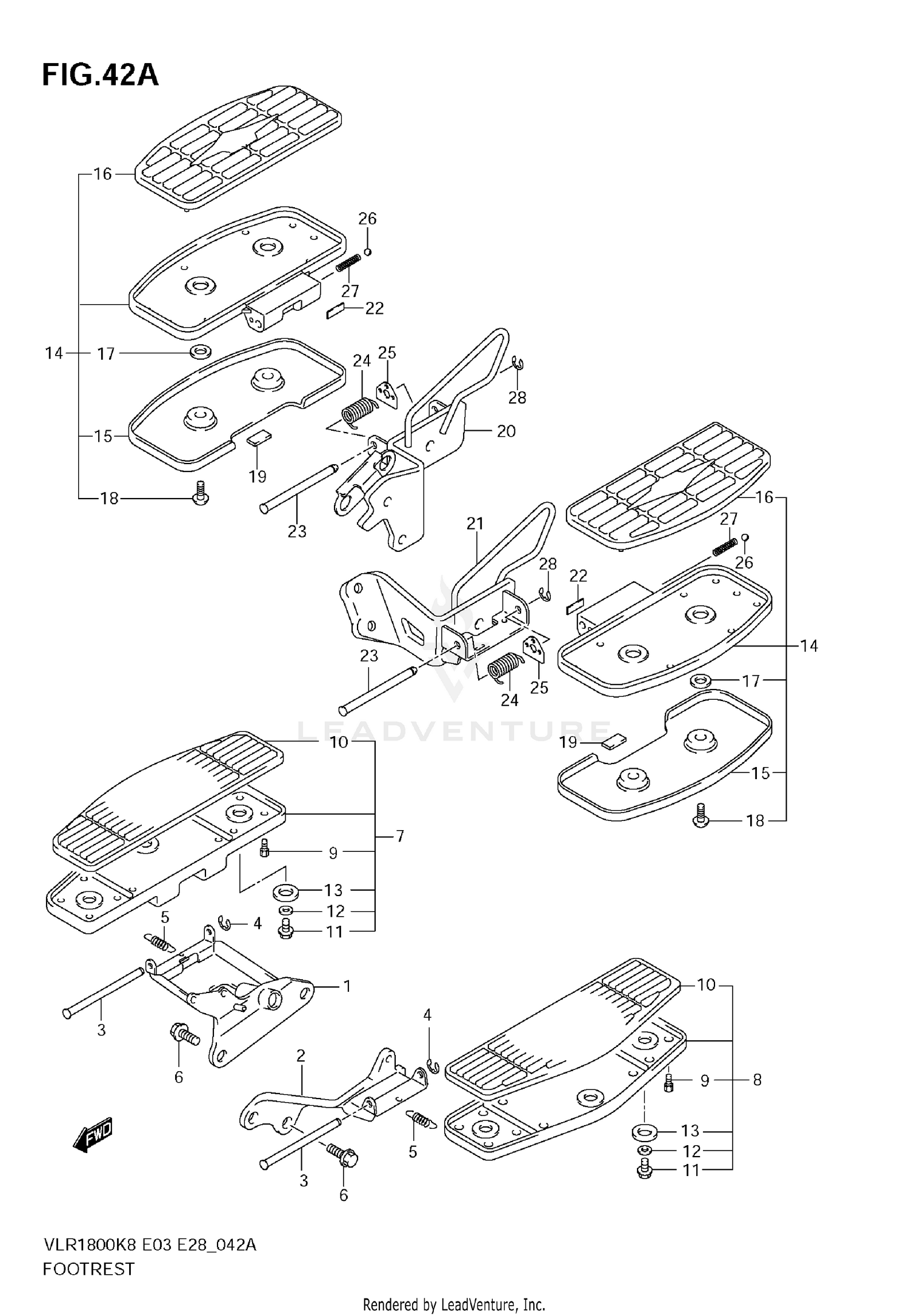 FOOTREST (VLR1800TK9)