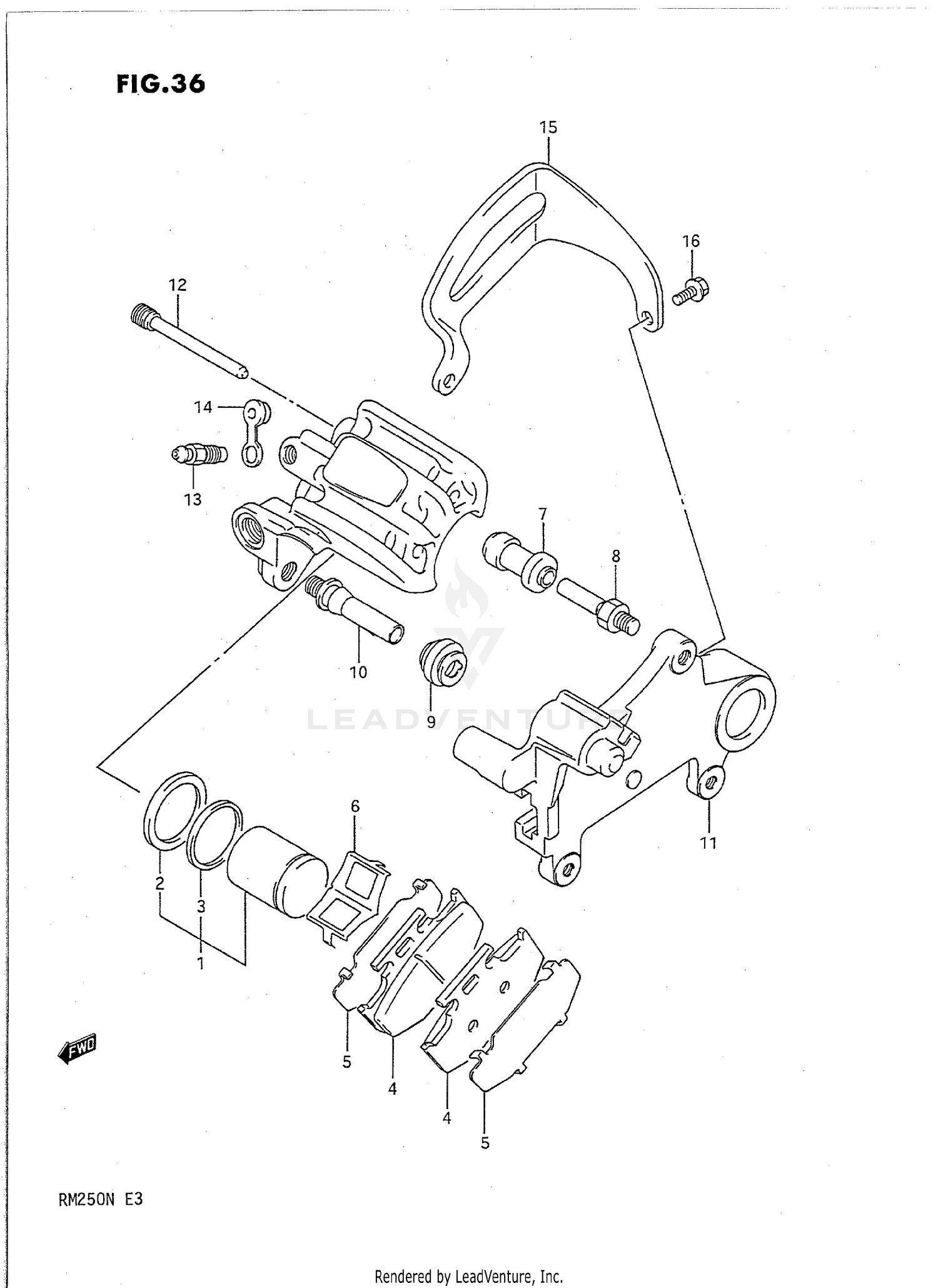 REAR CALIPERS (MODEL K)