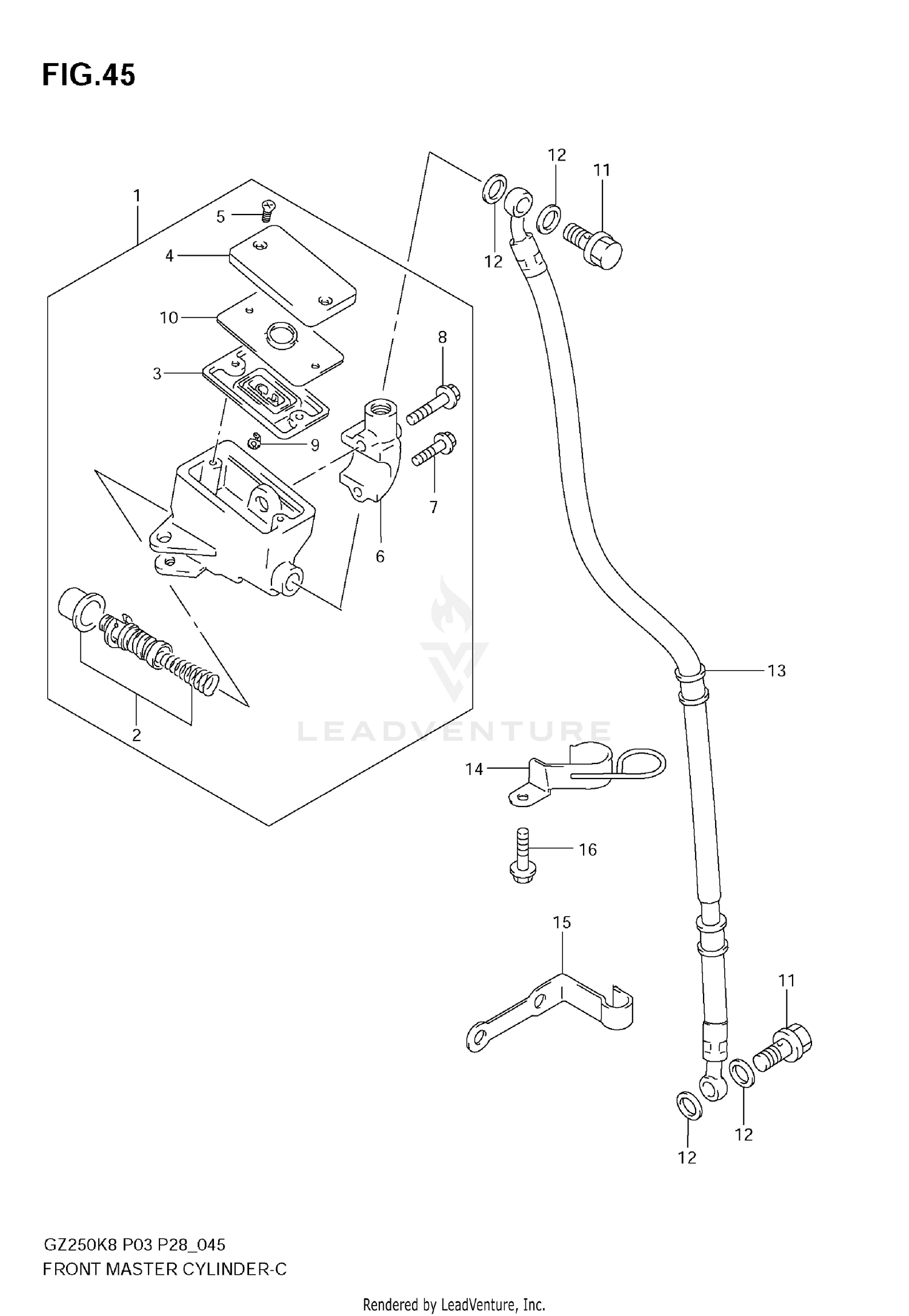 FRONT MASTER CYLINDER