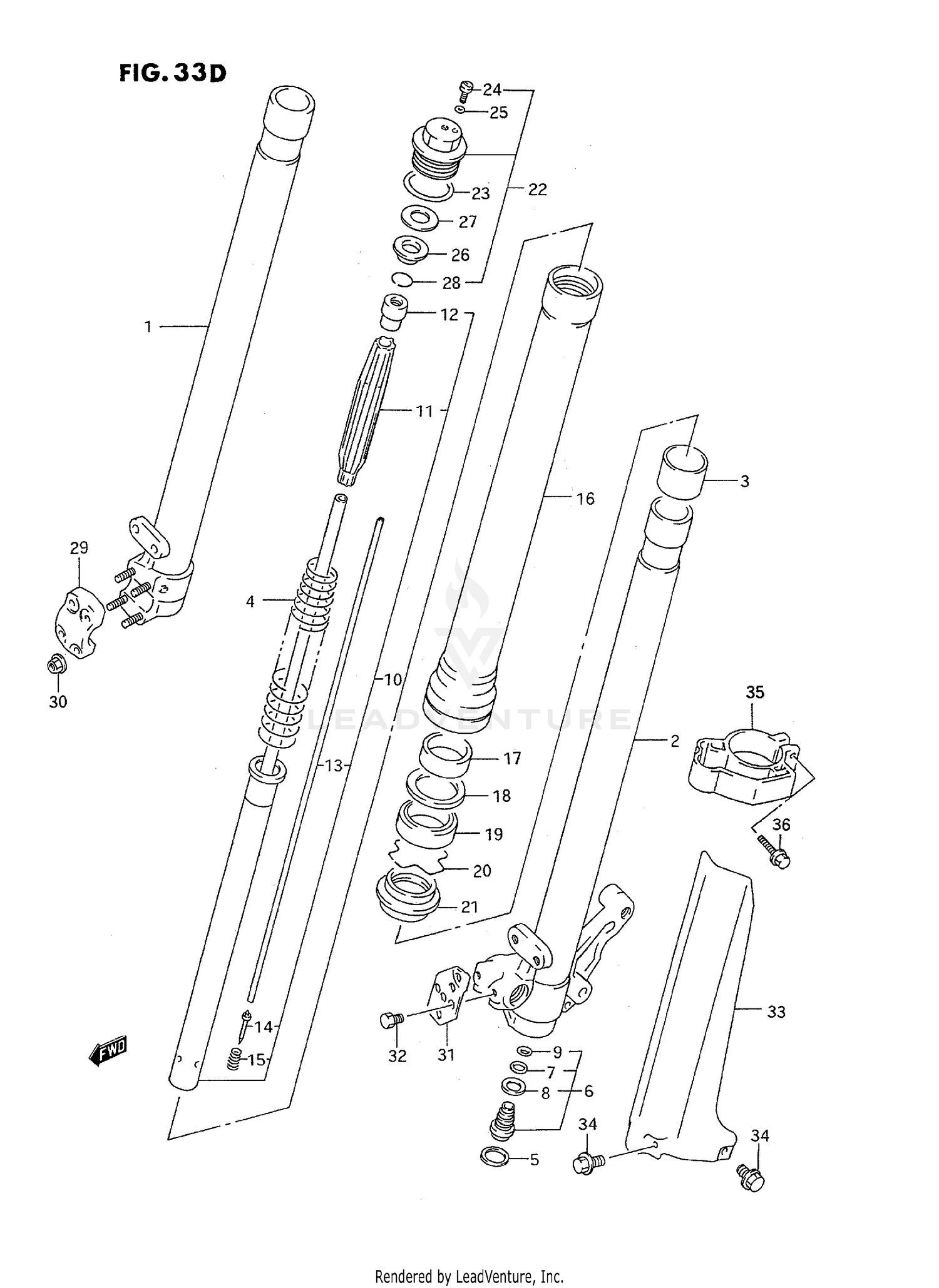 FRONT DAMPER (MODEL P/R/S)