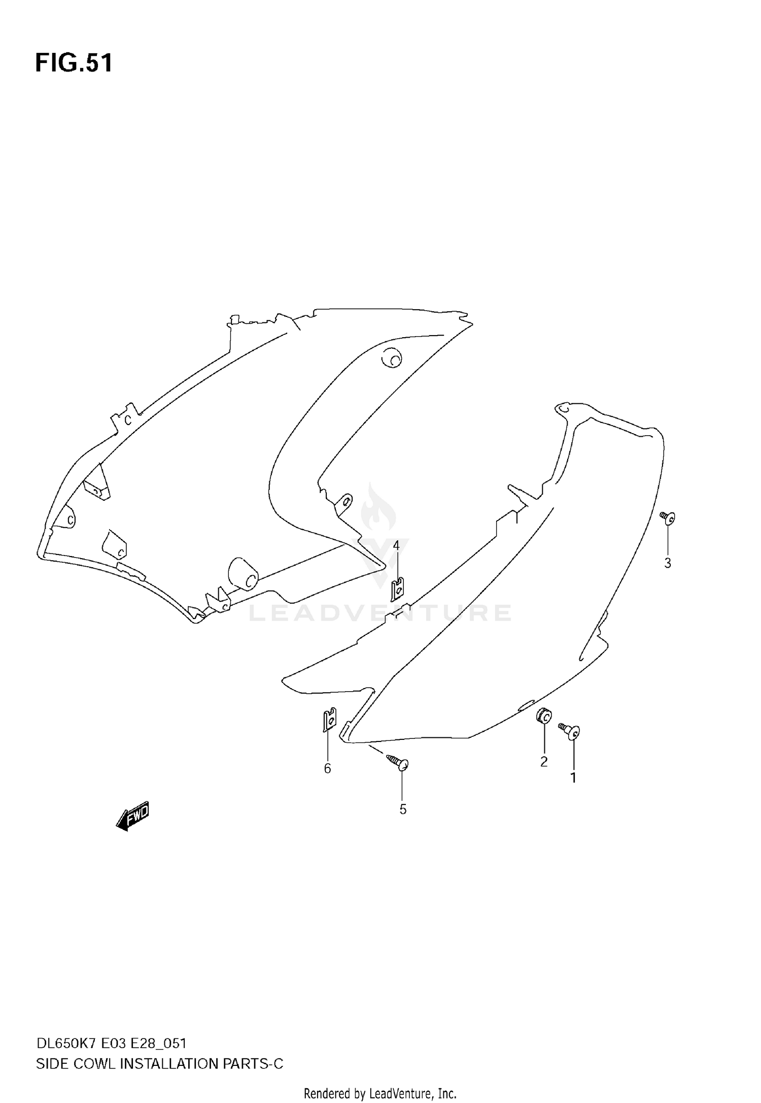 SIDE COWLING INSTALLATION PARTS