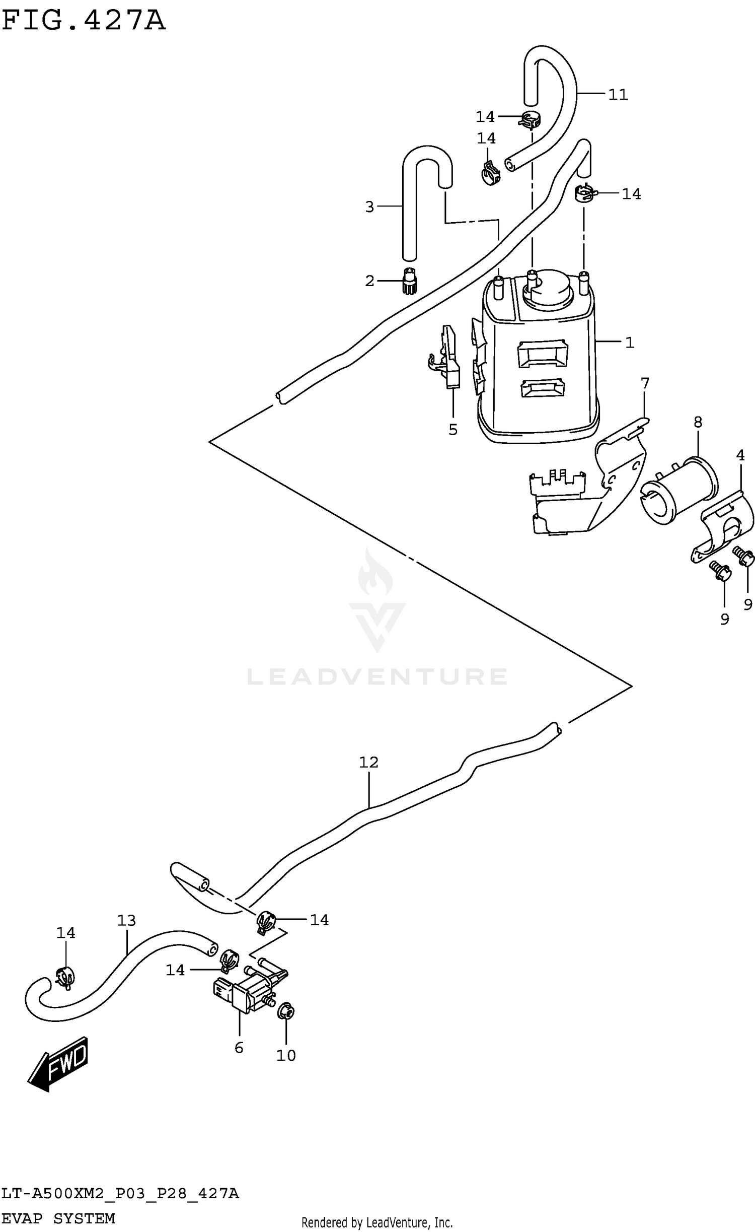 EVAP SYSTEM (LT-A500XM2 P33)